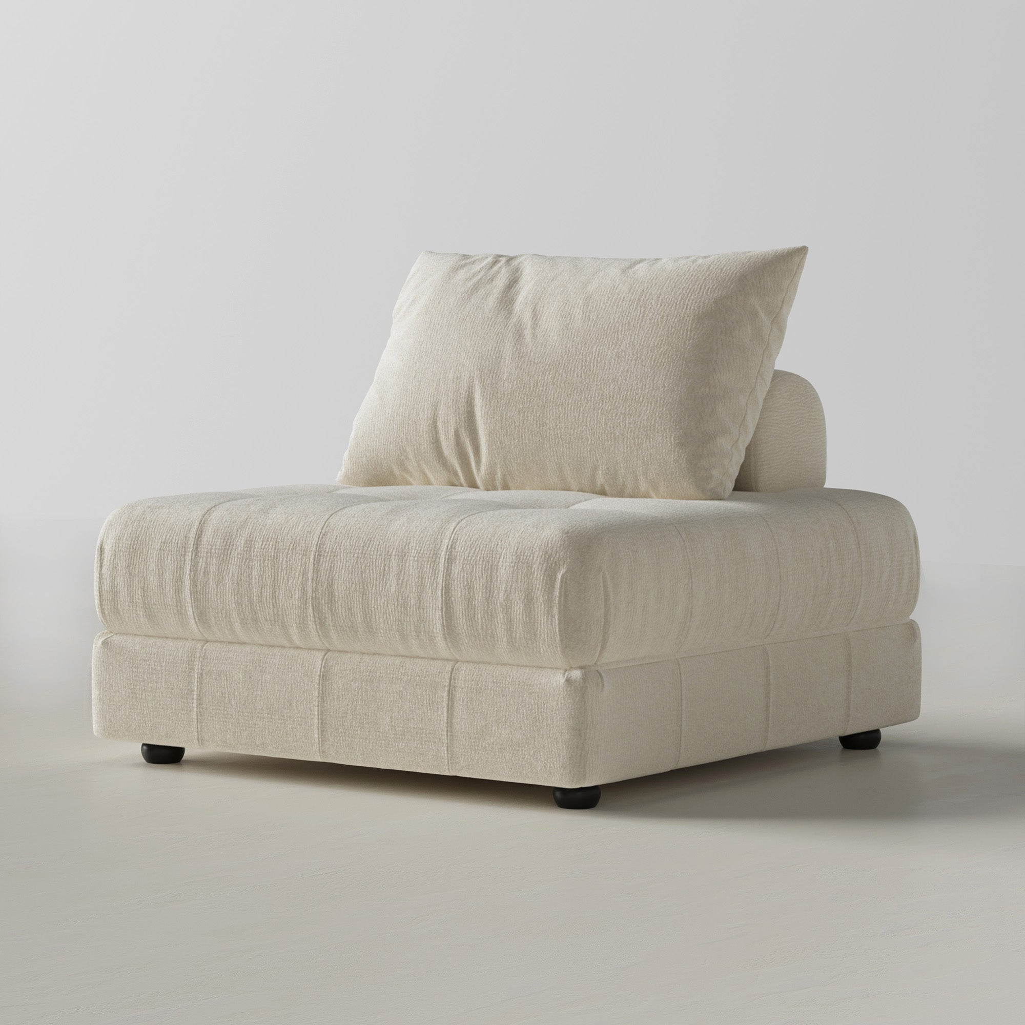 Block Modular White Sectional