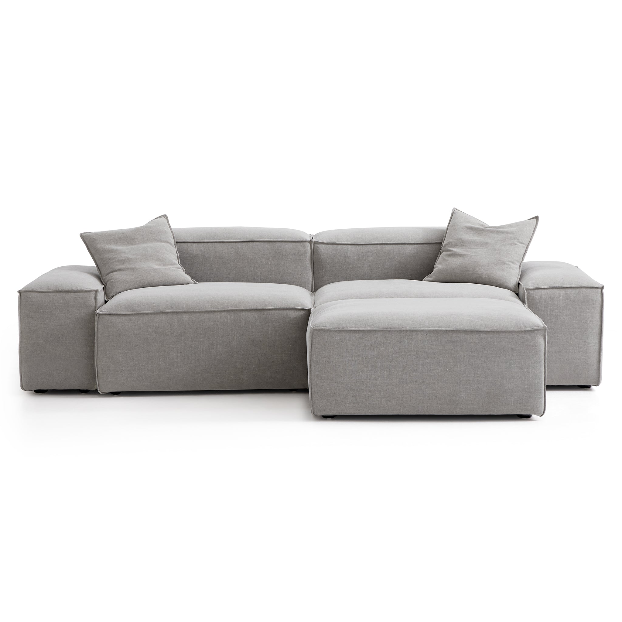 Freedom Modular Beige Sofa with Ottoman