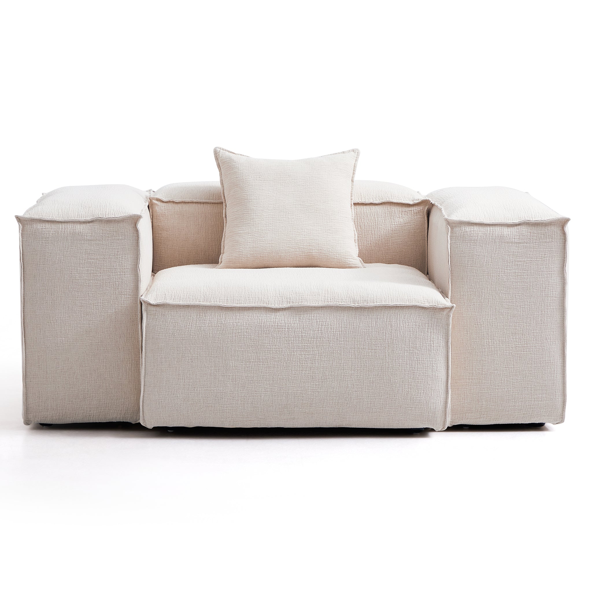 Freedom Modular Gray Accent Armchair