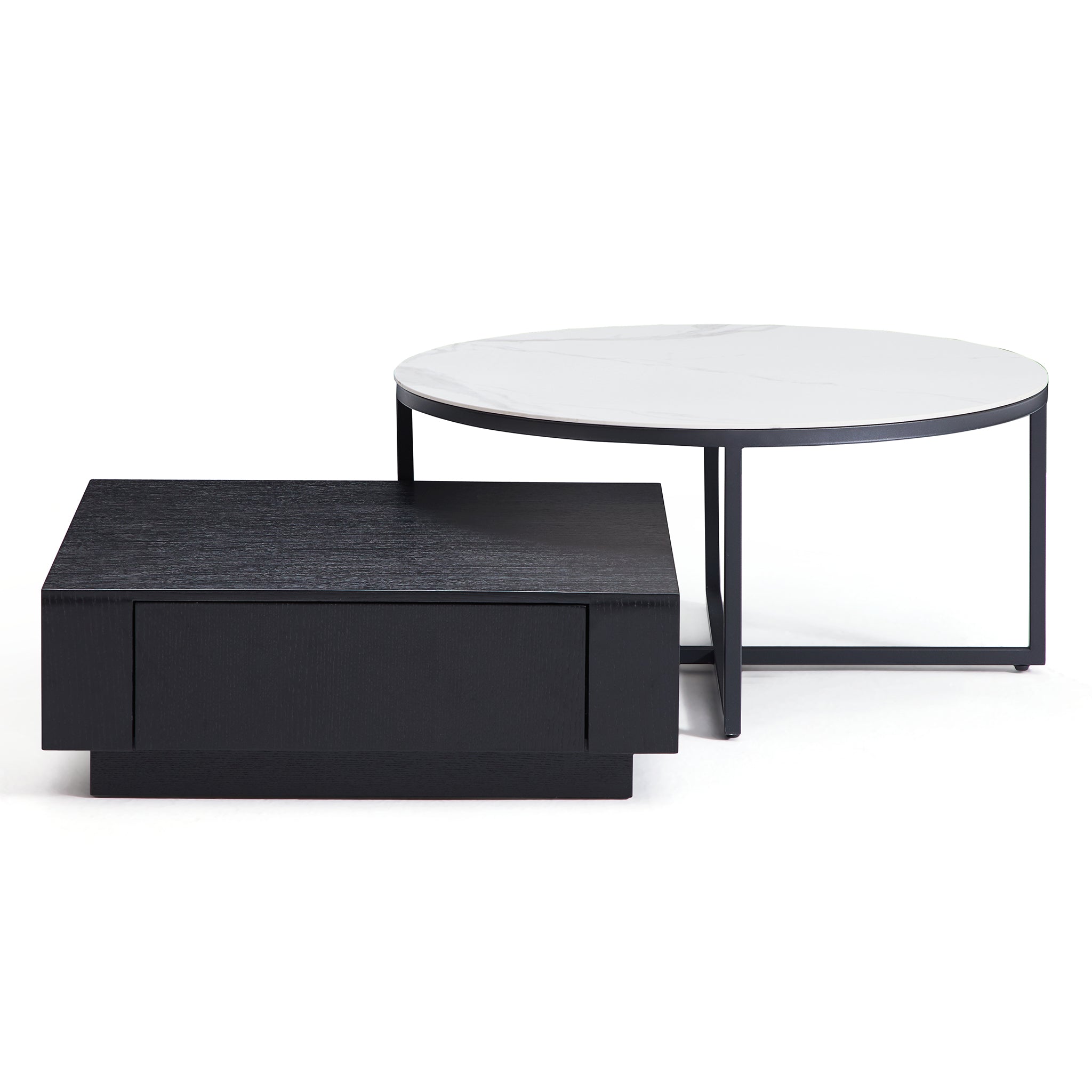 Clarence Round & Square Coffee Table Set