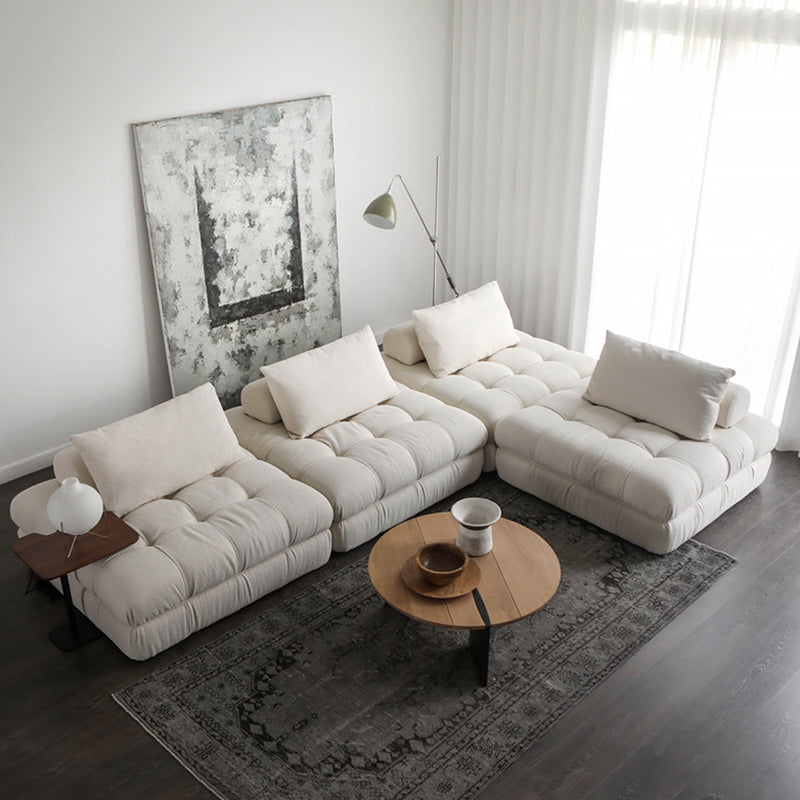 Block Modular White Sectional