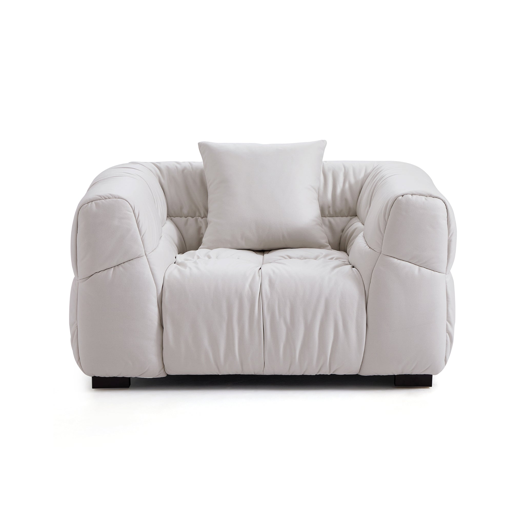 Boba Black Leathaire Armchair