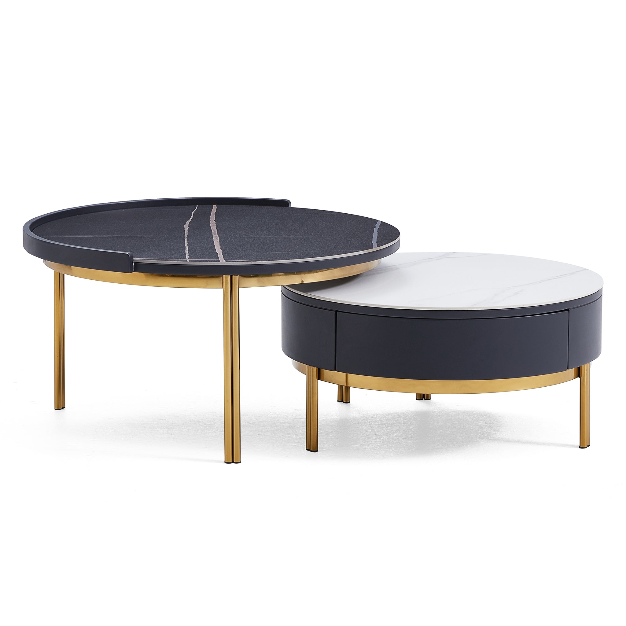 Noble Gilded Coffee Table Set