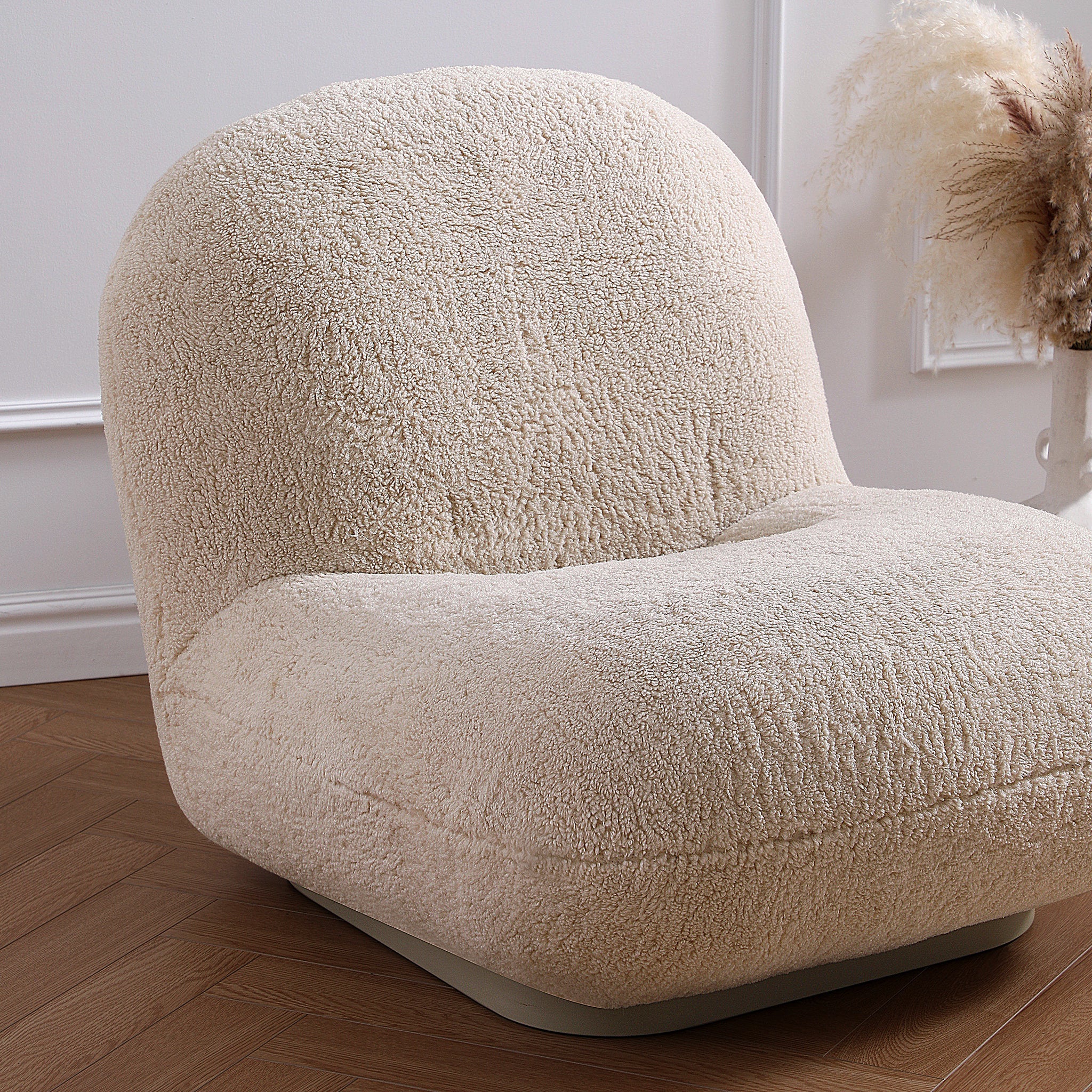 Puff Cream Accent Chair
