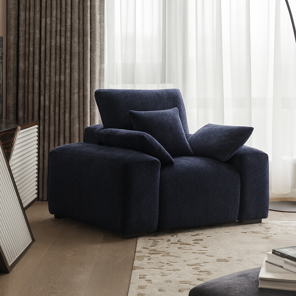 The Empress Navy Blue Armchair