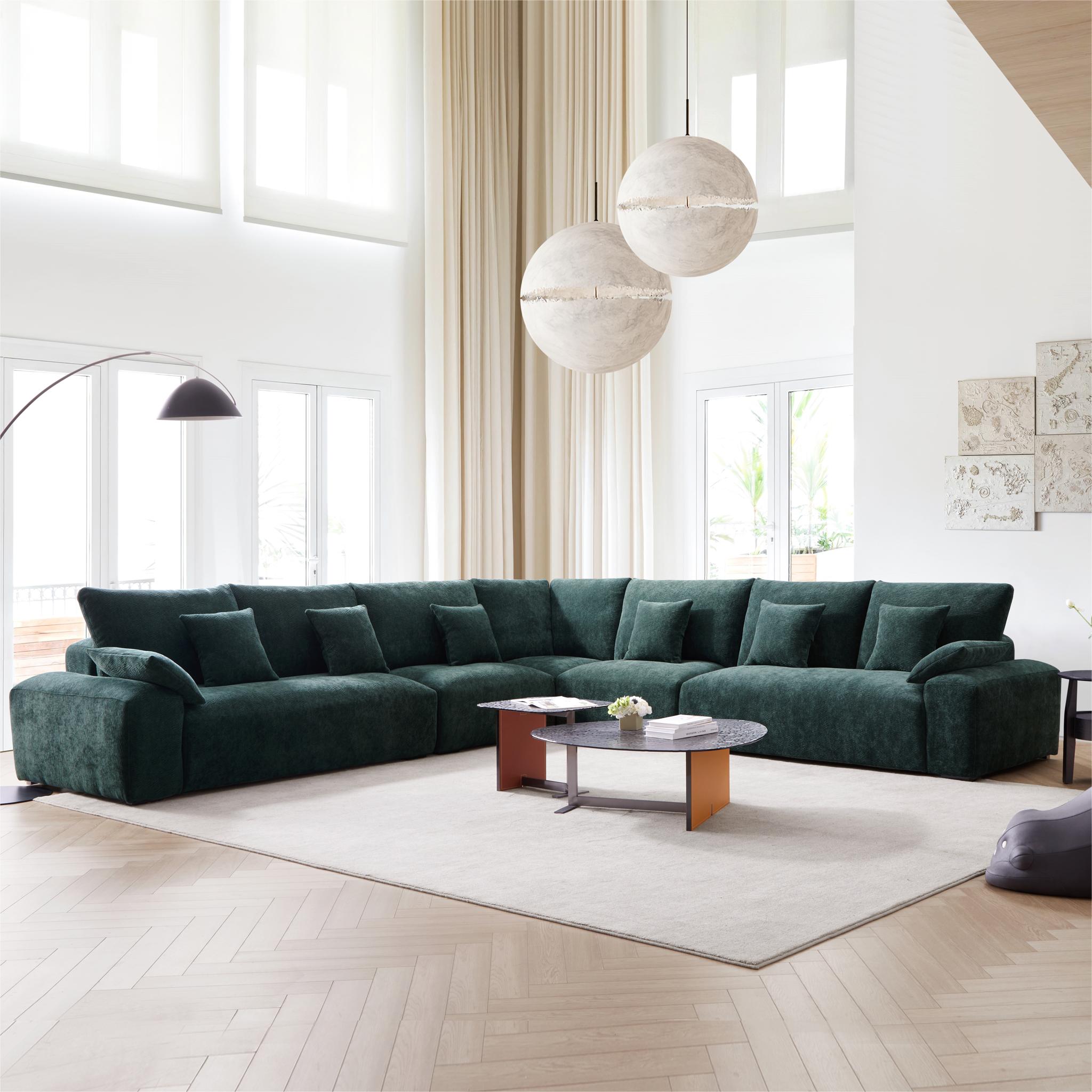 Le canapé d'angle Empress Green