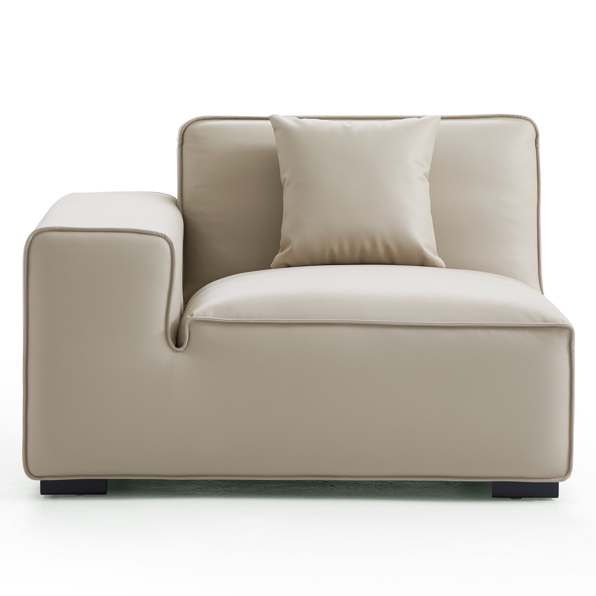 Domus Modular Brown Leather Sectional