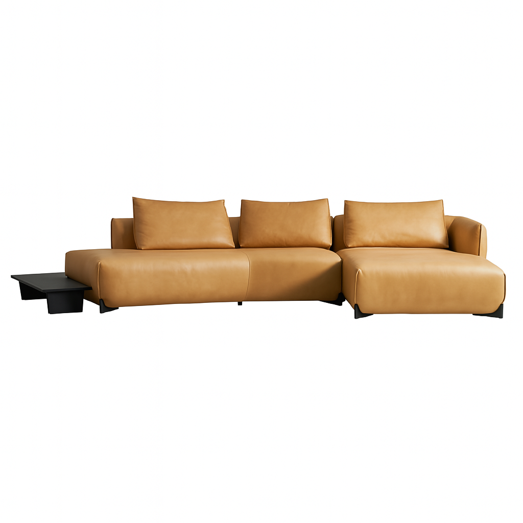 Amber Vintage Leather Sectional