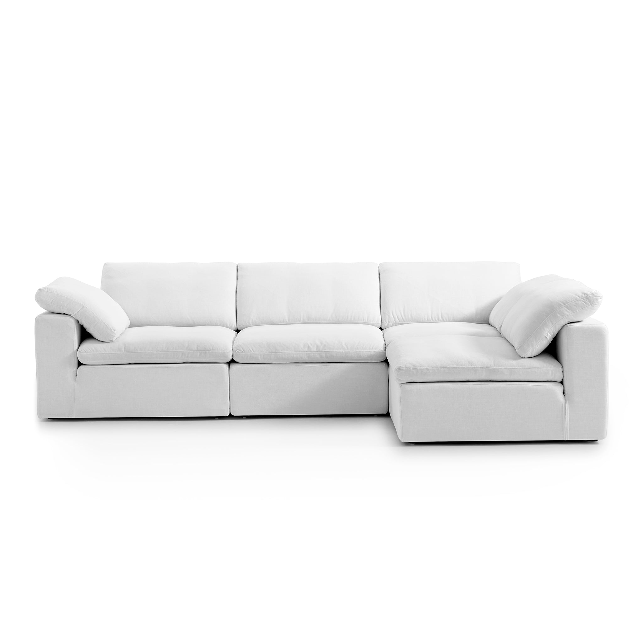 Tender Wabi-Sabi Gray L-Shaped Sectional