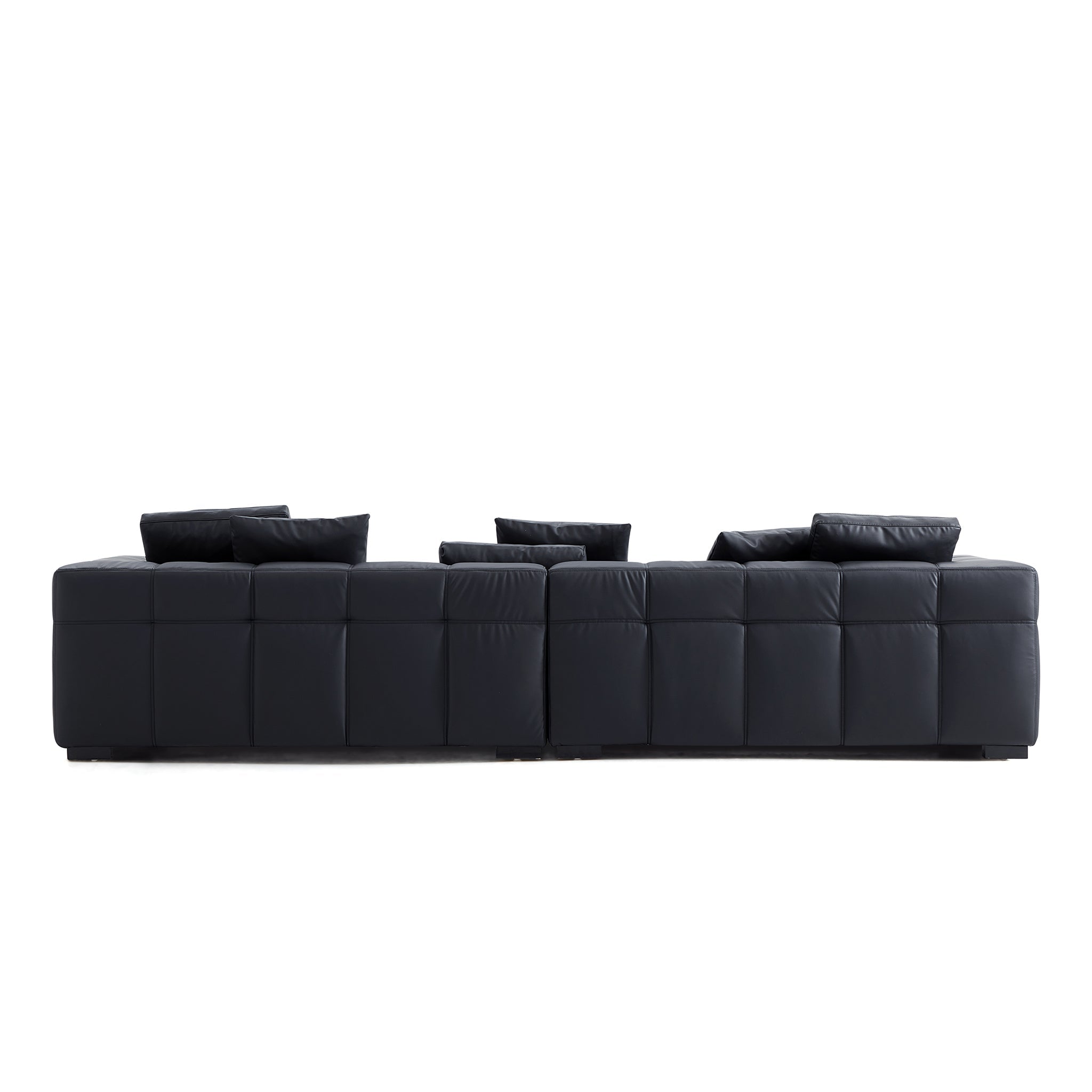 Blazer Black Leather Sofa