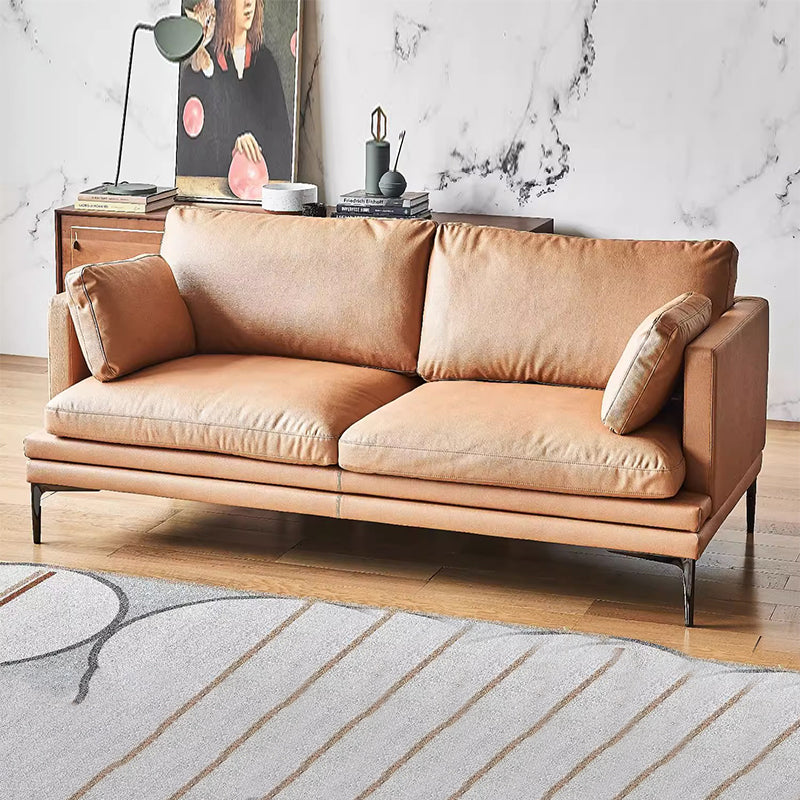 Chic Camel Leathaire Couch