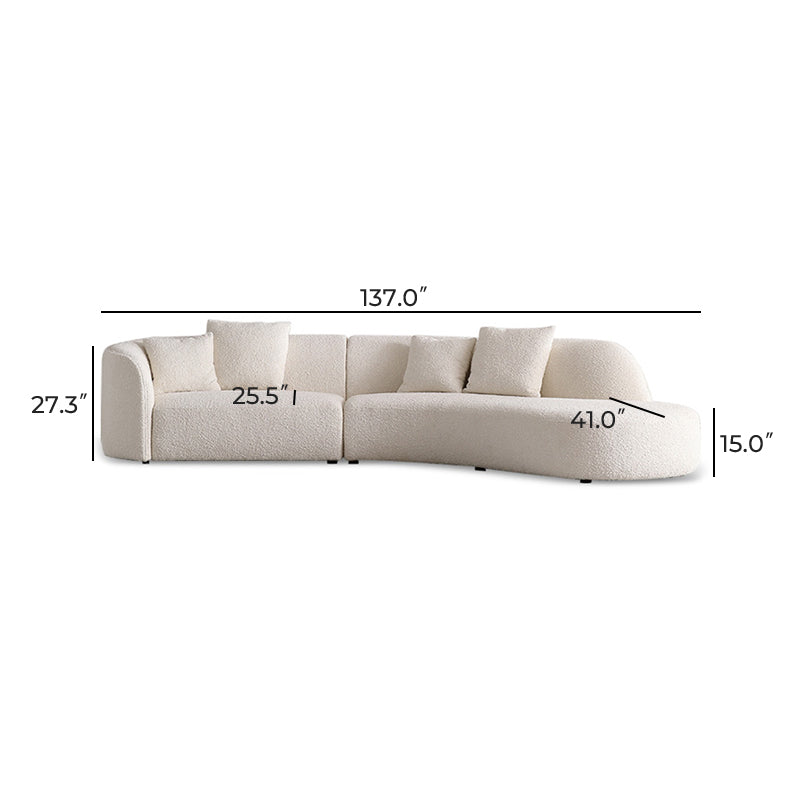 Crescent Bay Wabi-Sabi Gray Sofa