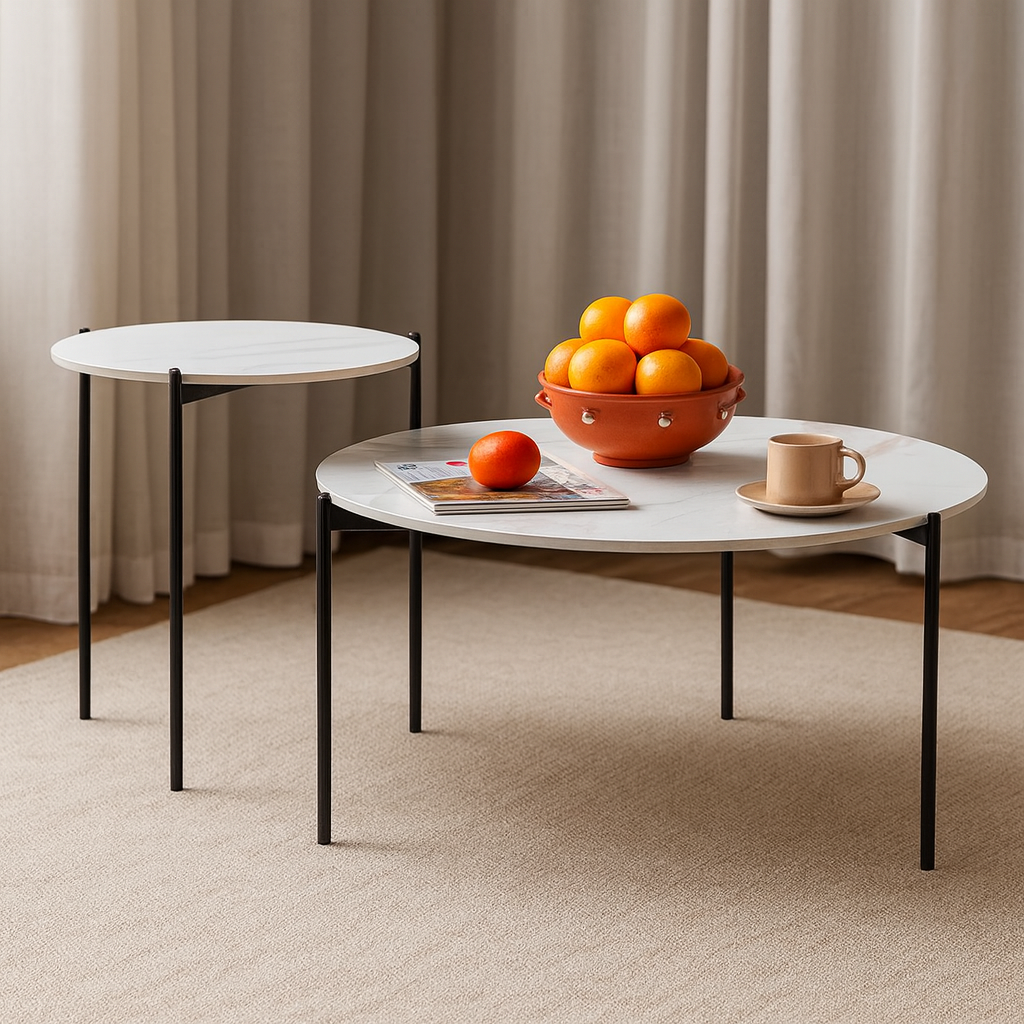 Milan Sintered Stone Coffee Table Set