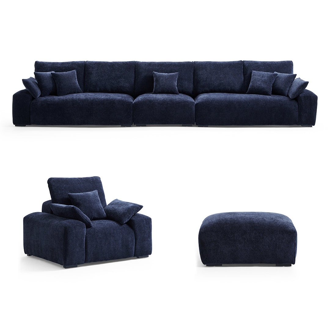 The Empress Navy Blue Sofa Set