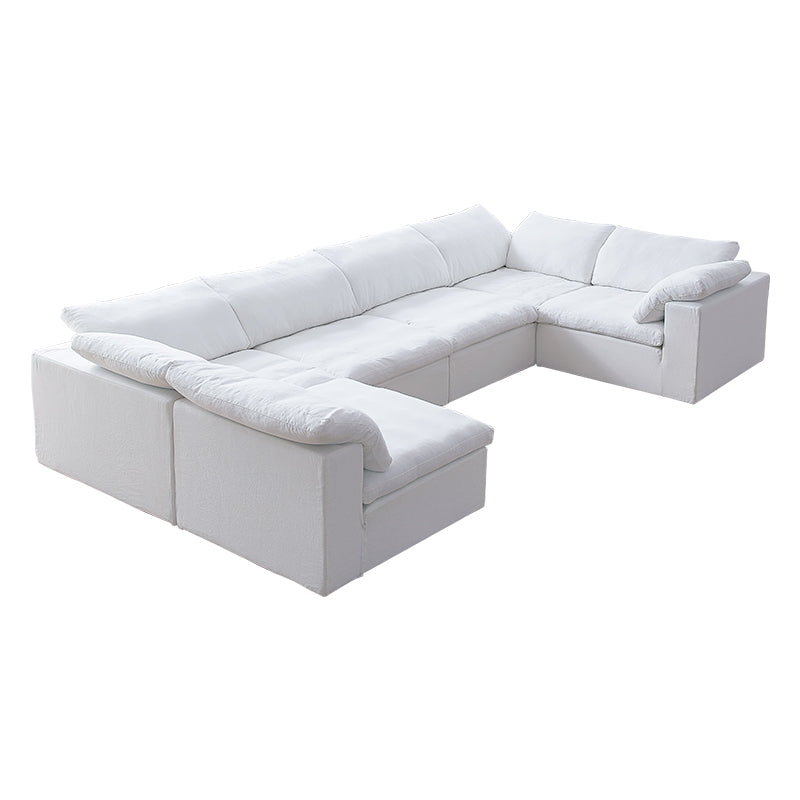 Tender Wabi-Sabi U-Shaped Sectional with One Open End