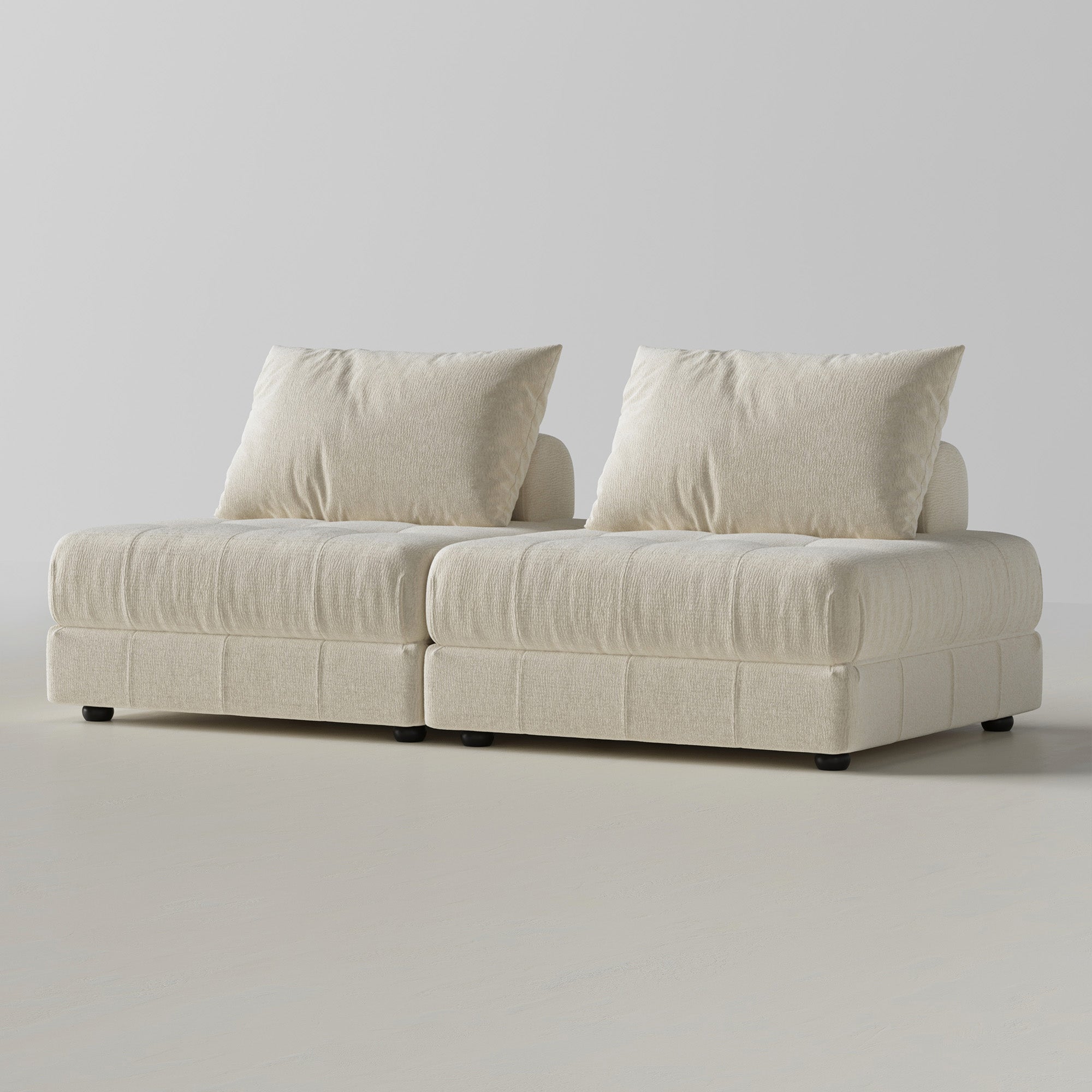Block Modular Gray Sectional