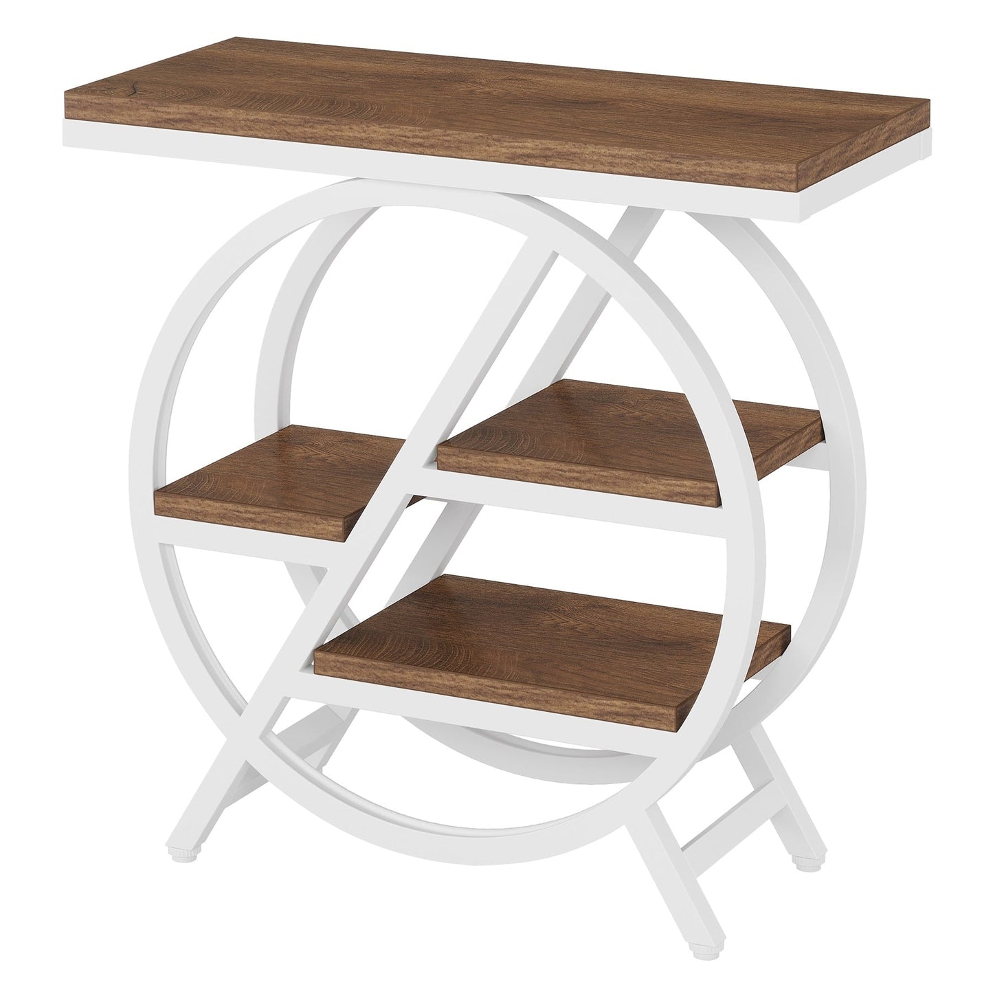 Table d'appoint à 3 niveaux avec rangement pour salon