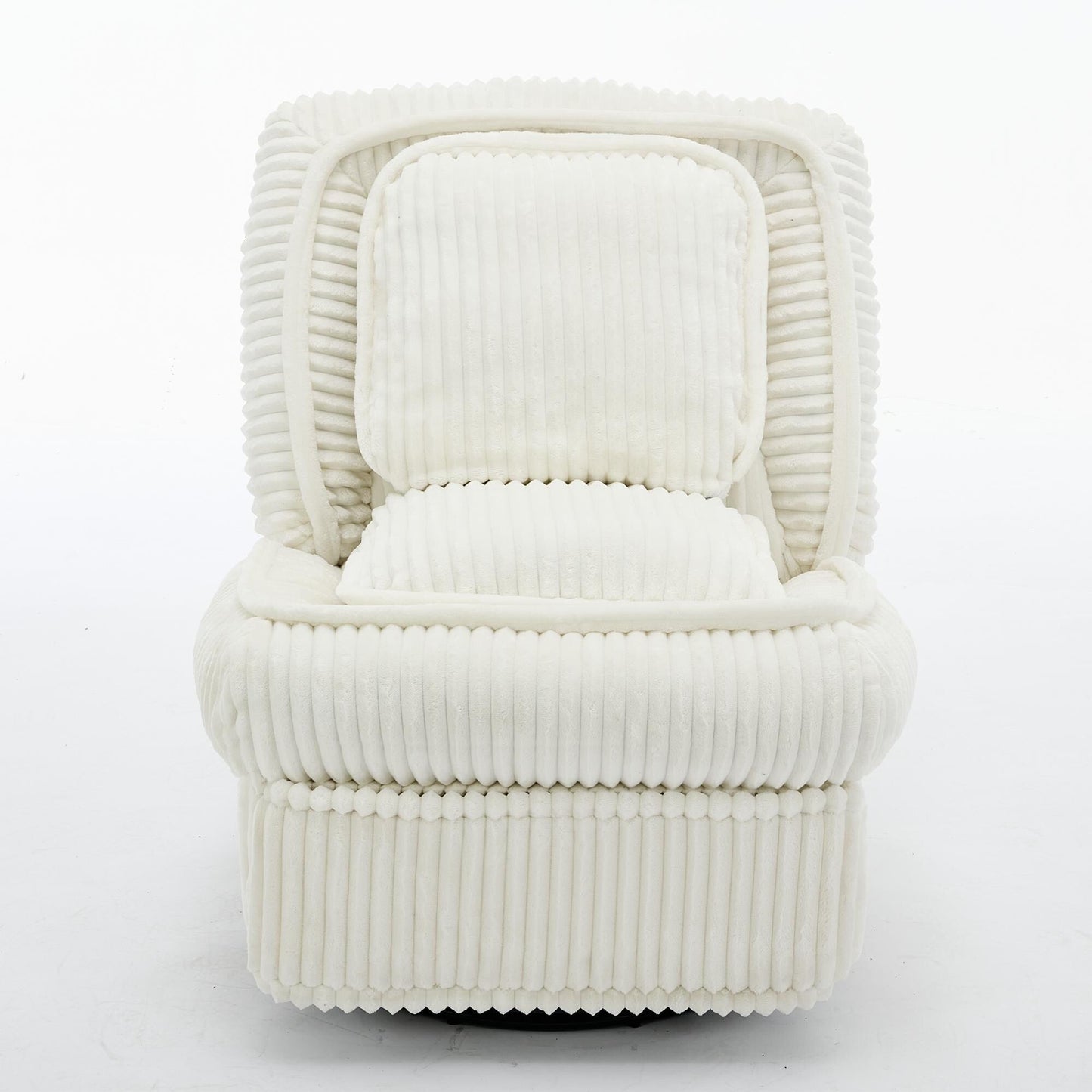 Canapé simple pivotant à 360°, fauteuil inclinable, fauteuil à bascule manuel sans accoudoirs, pour salon ou bureau