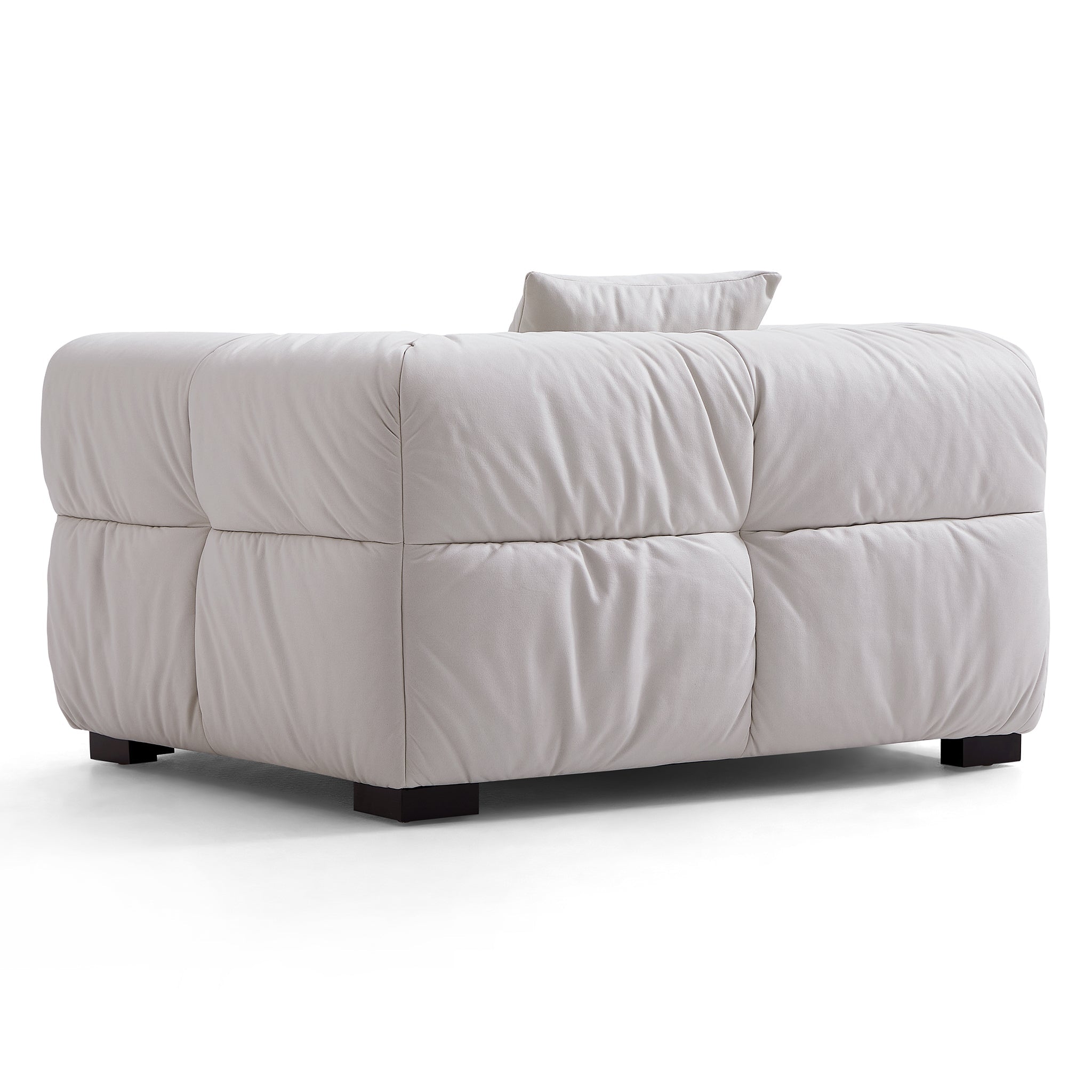Boba Cream Leathaire Armchair