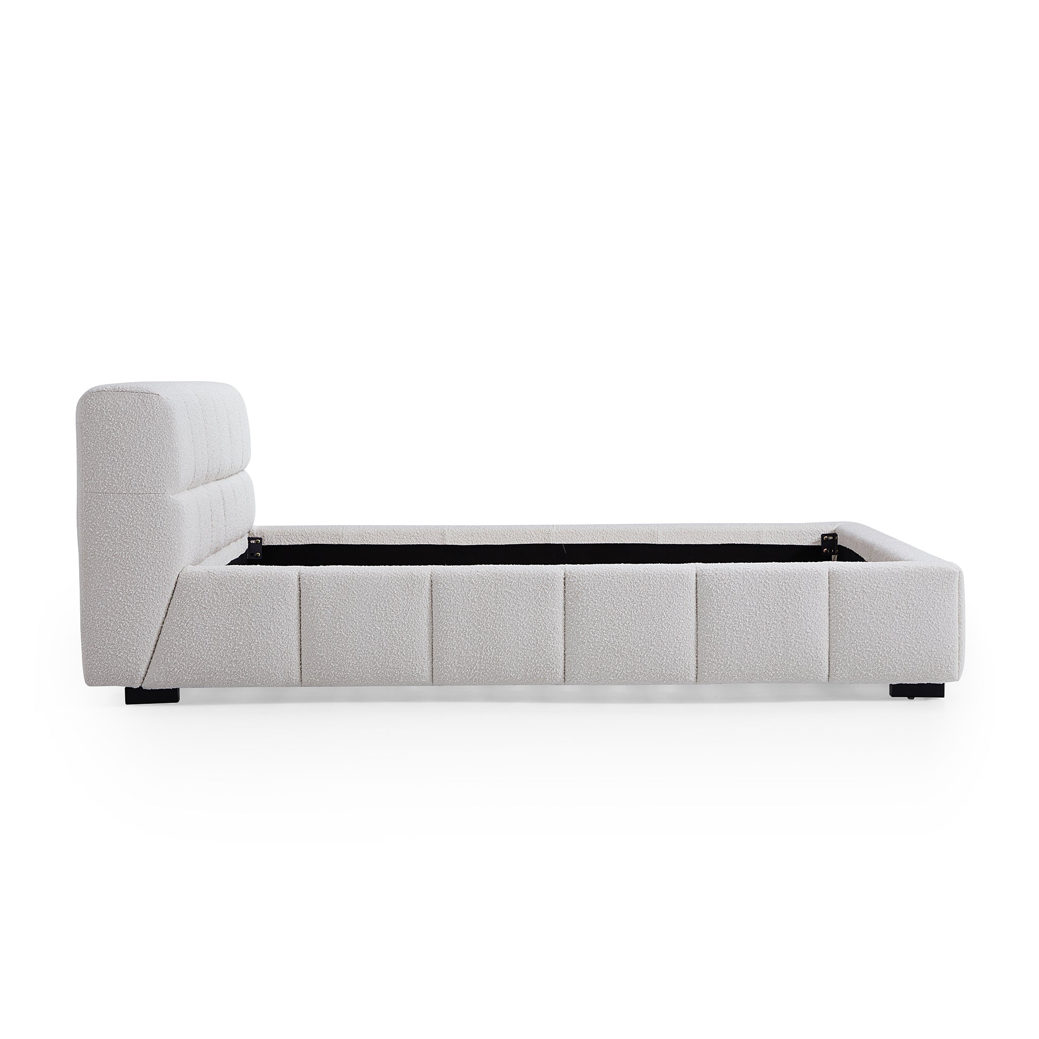 Cushy Boucle Fabric Bed