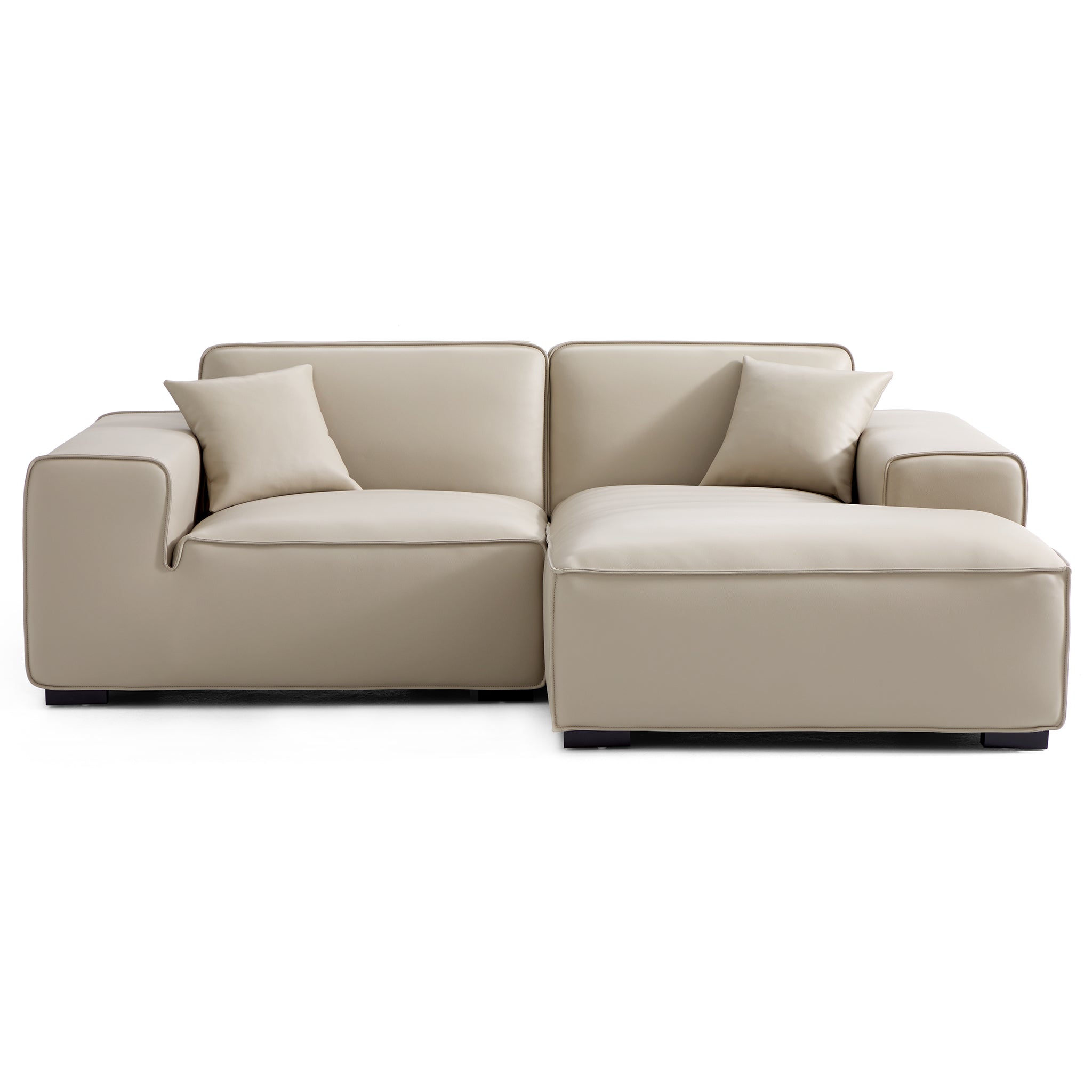 Domus Modular Brown Leather Sectional