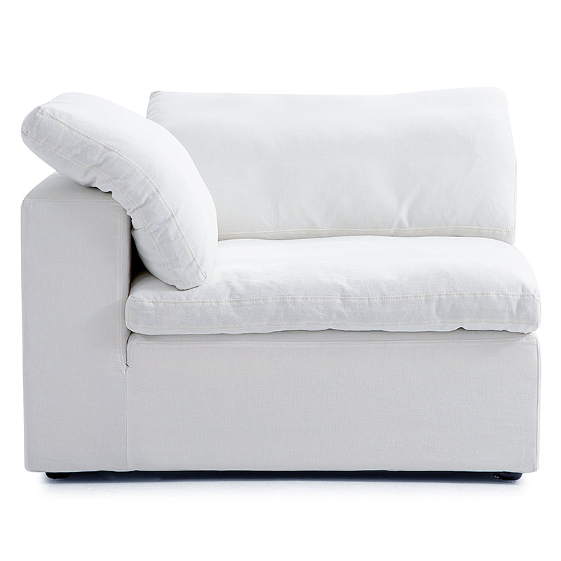 Canapé sectionnel blanc en forme de U Tender Wabi-Sabi