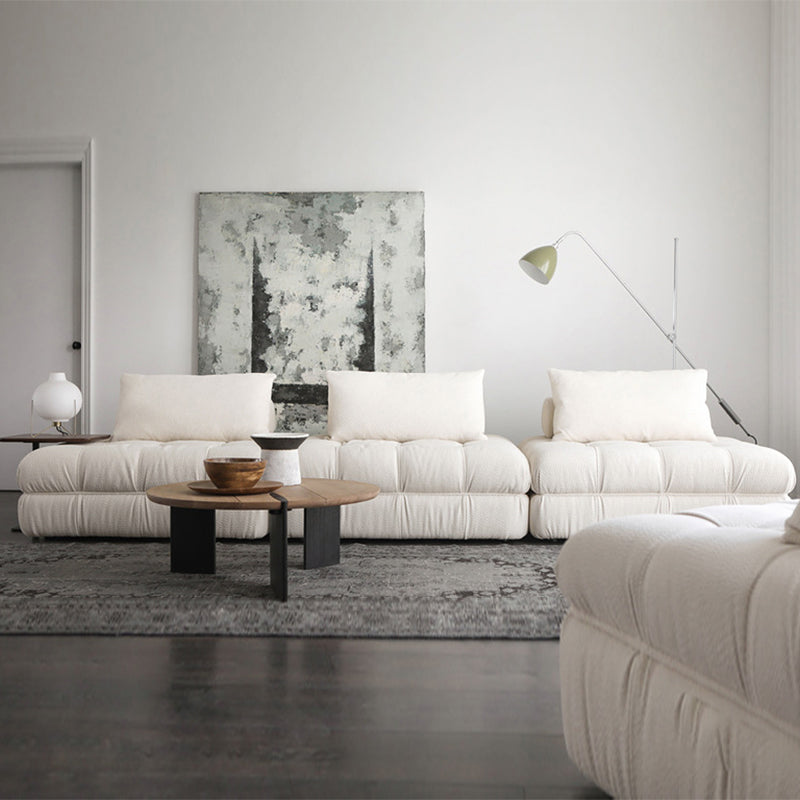 Block Modular White Sectional