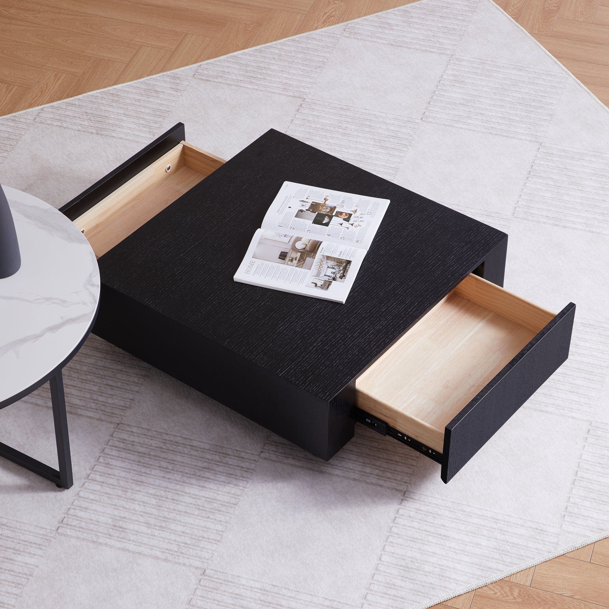 Clarence Round & Square Coffee Table Set