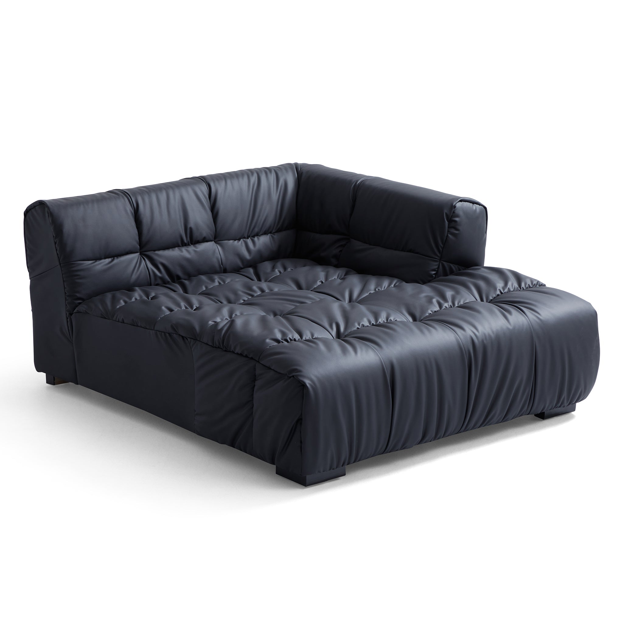 Boba Cream Leathaire Sectional Sofa
