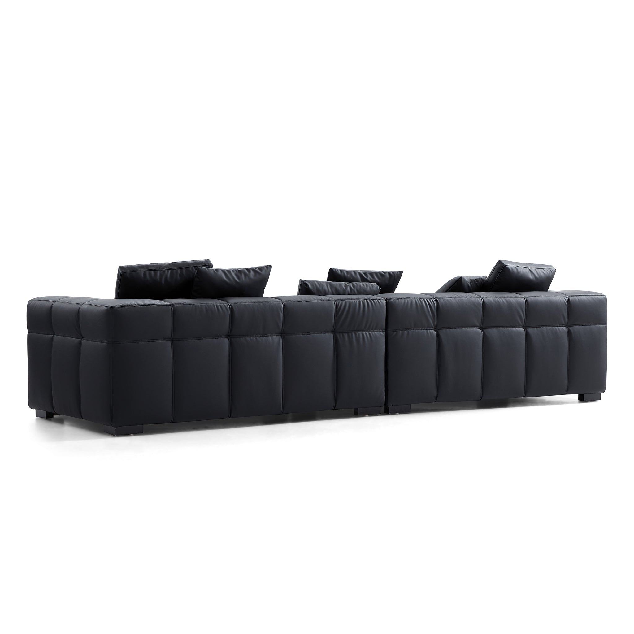 Blazer Black Leather Sofa