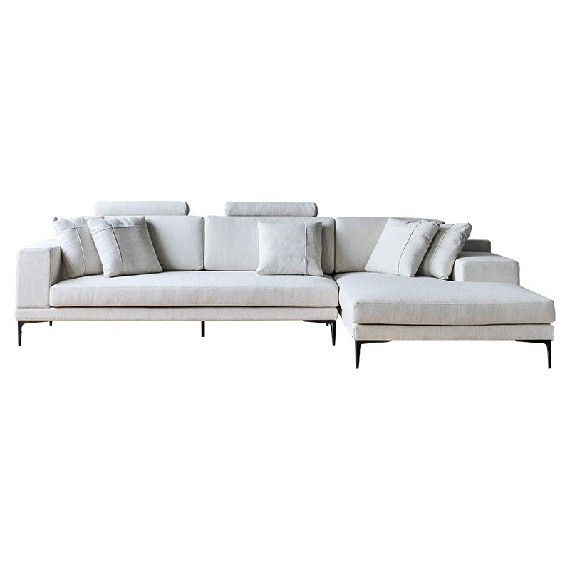 Bel Modern Gray Fabric Sectional