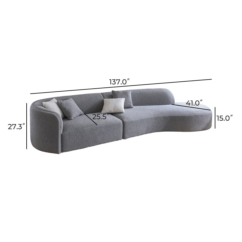 Crescent Bay Wabi-Sabi White Sofa