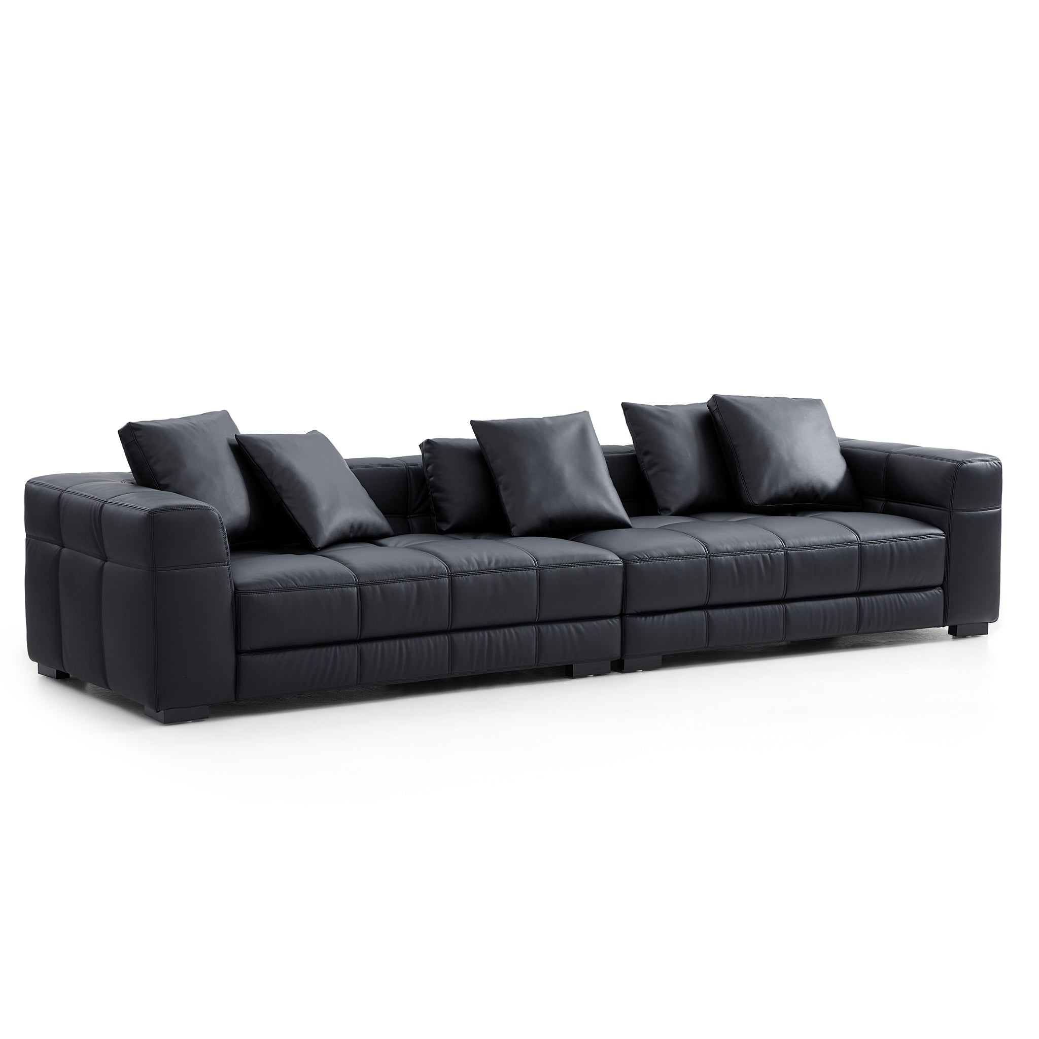 Blazer Black Leather Sofa