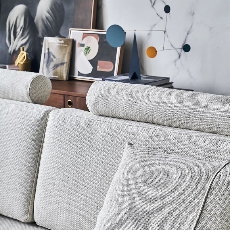 Bel Modern Gray Fabric Sectional