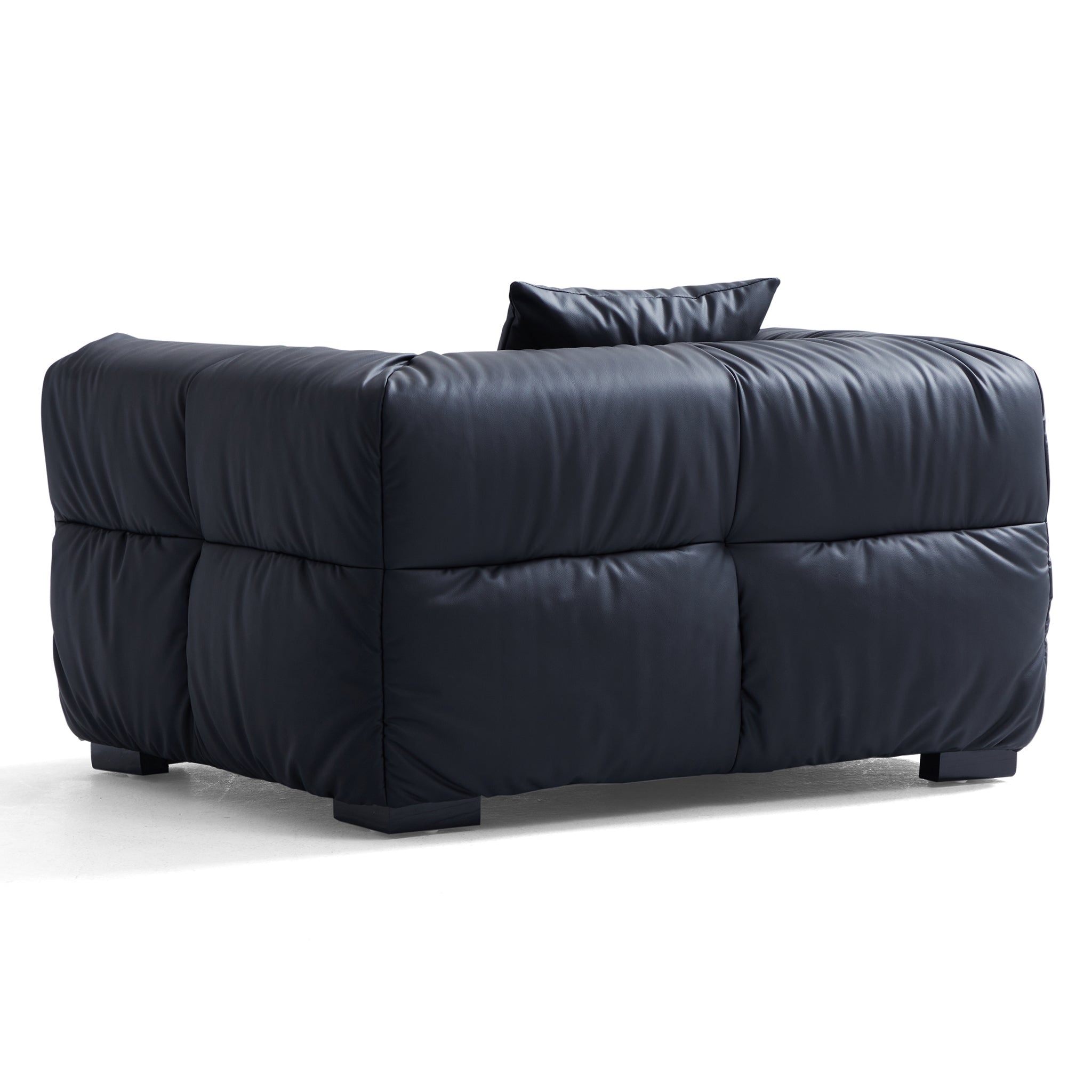 Boba Black Leathaire Armchair