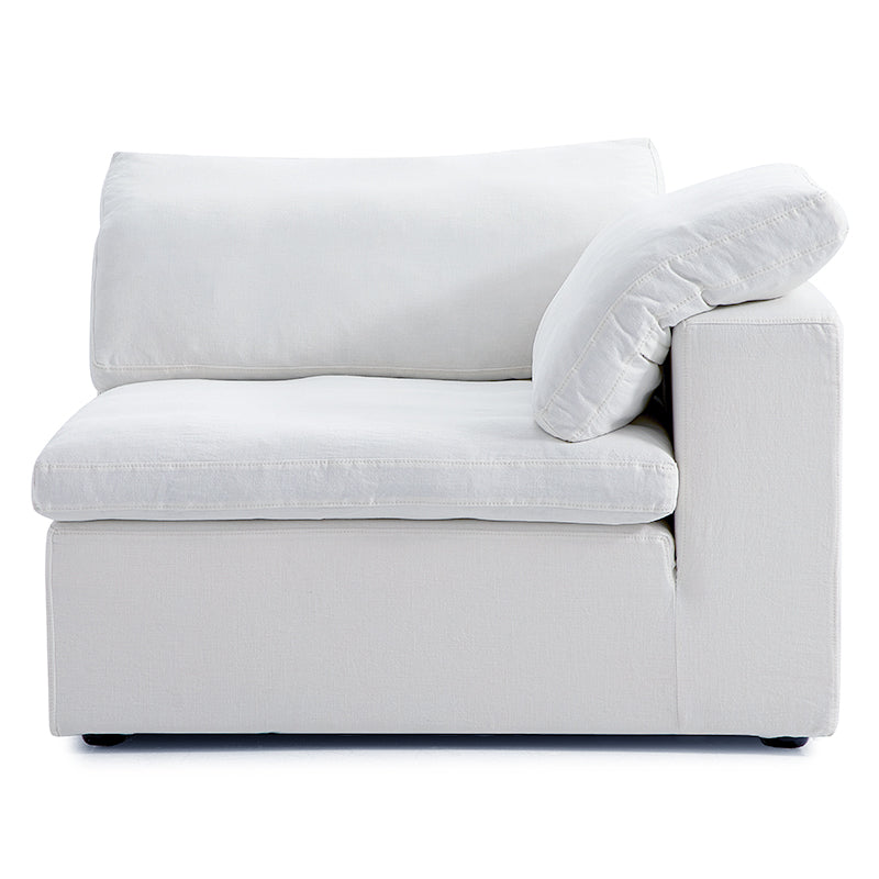 Canapé sectionnel blanc en forme de U Tender Wabi-Sabi