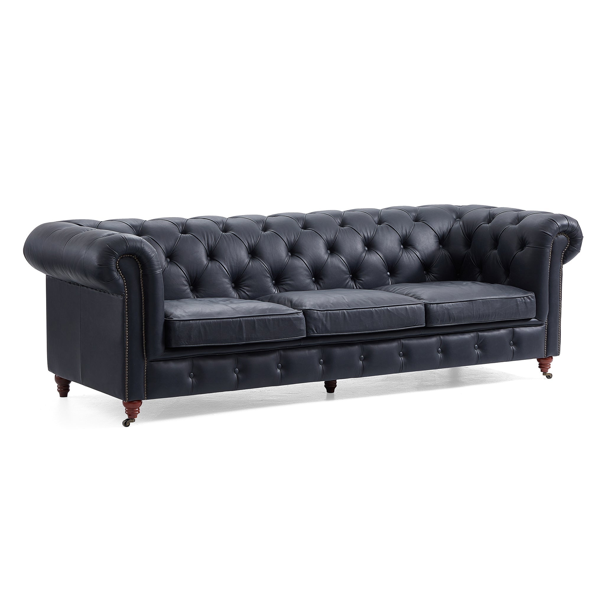Durango Chesterfield Top Grain Leather Tufted Sofa
