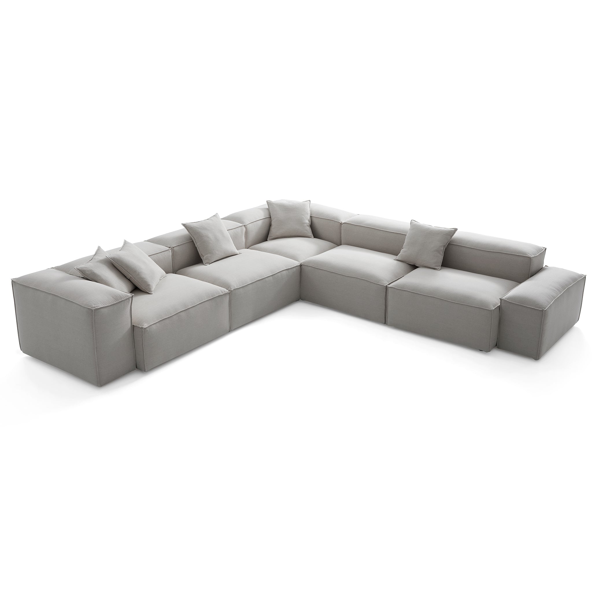Freedom Modular Gray Corner Sectional Sofa