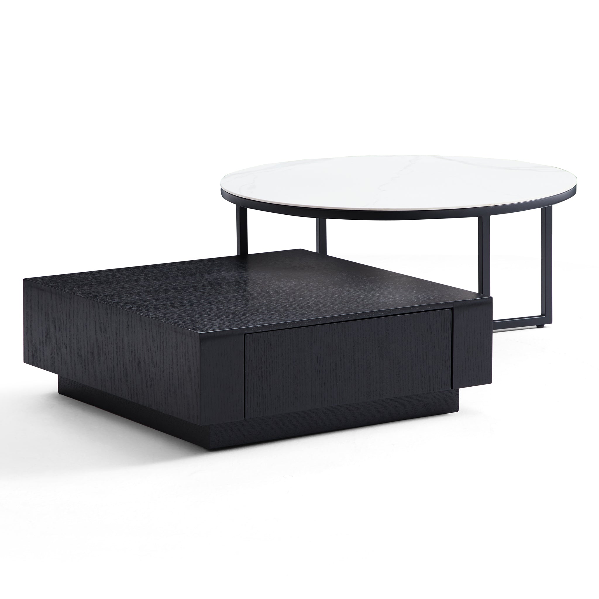 Clarence Round & Square Coffee Table Set