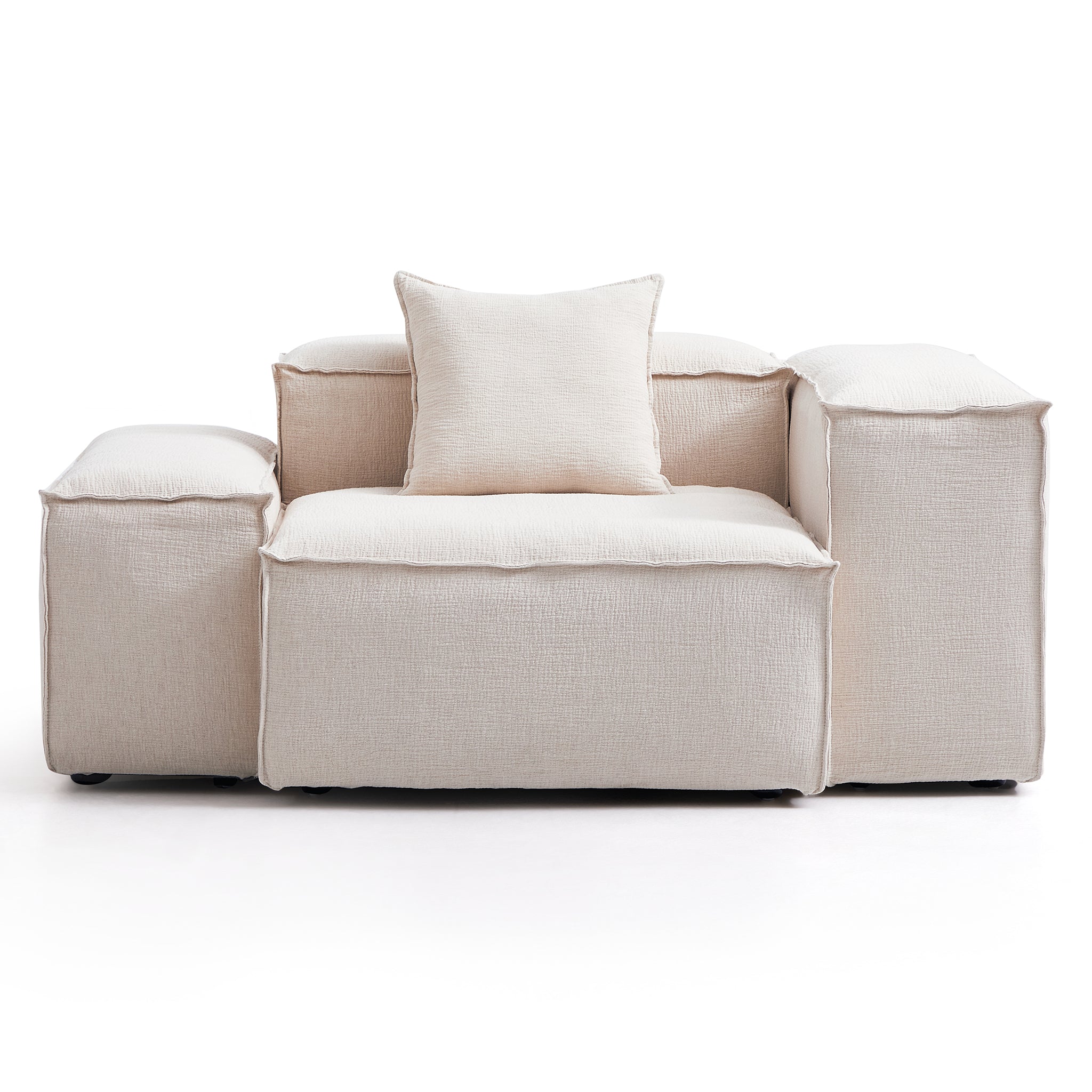 Freedom Modular Gray Accent Armchair