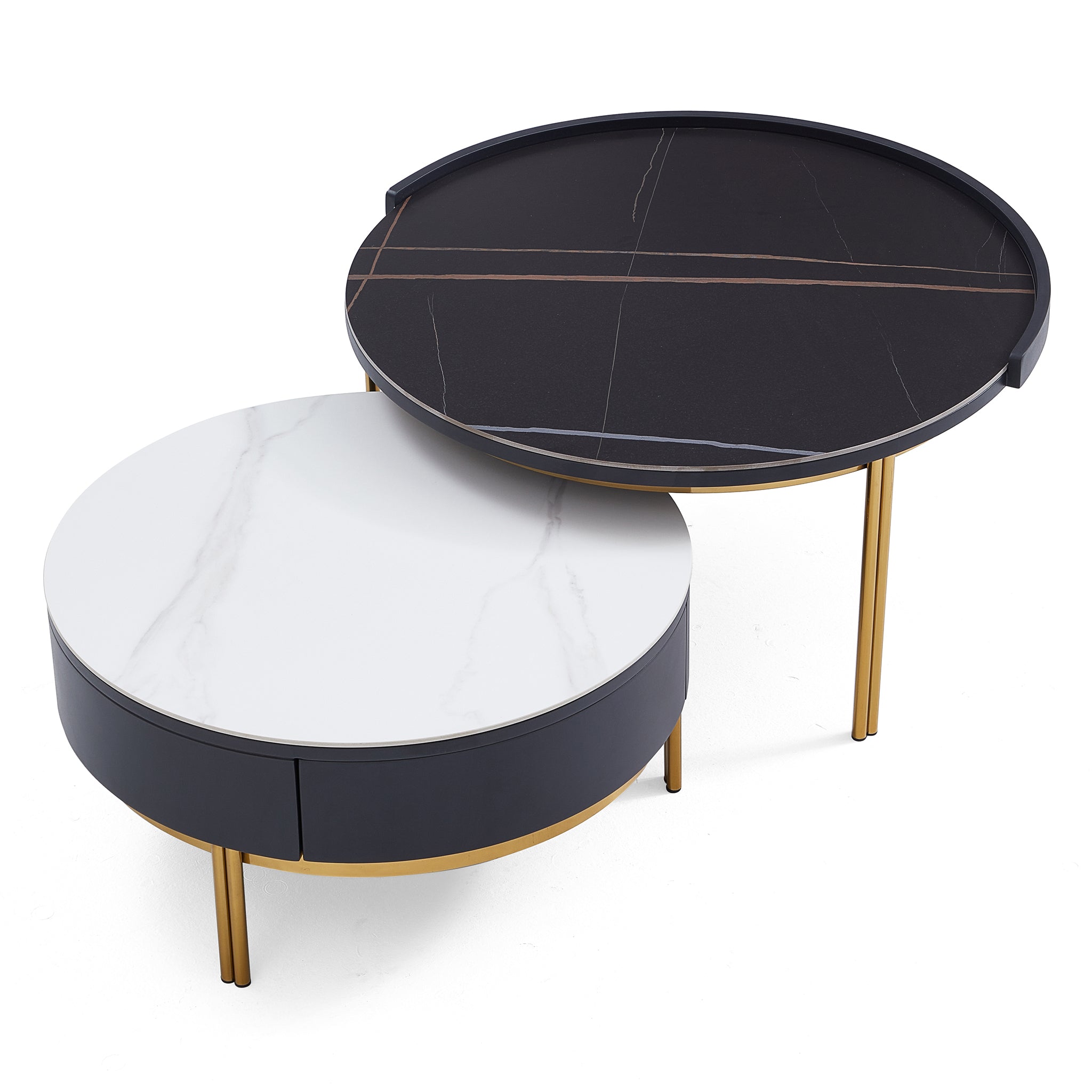 Noble Gilded Coffee Table Set