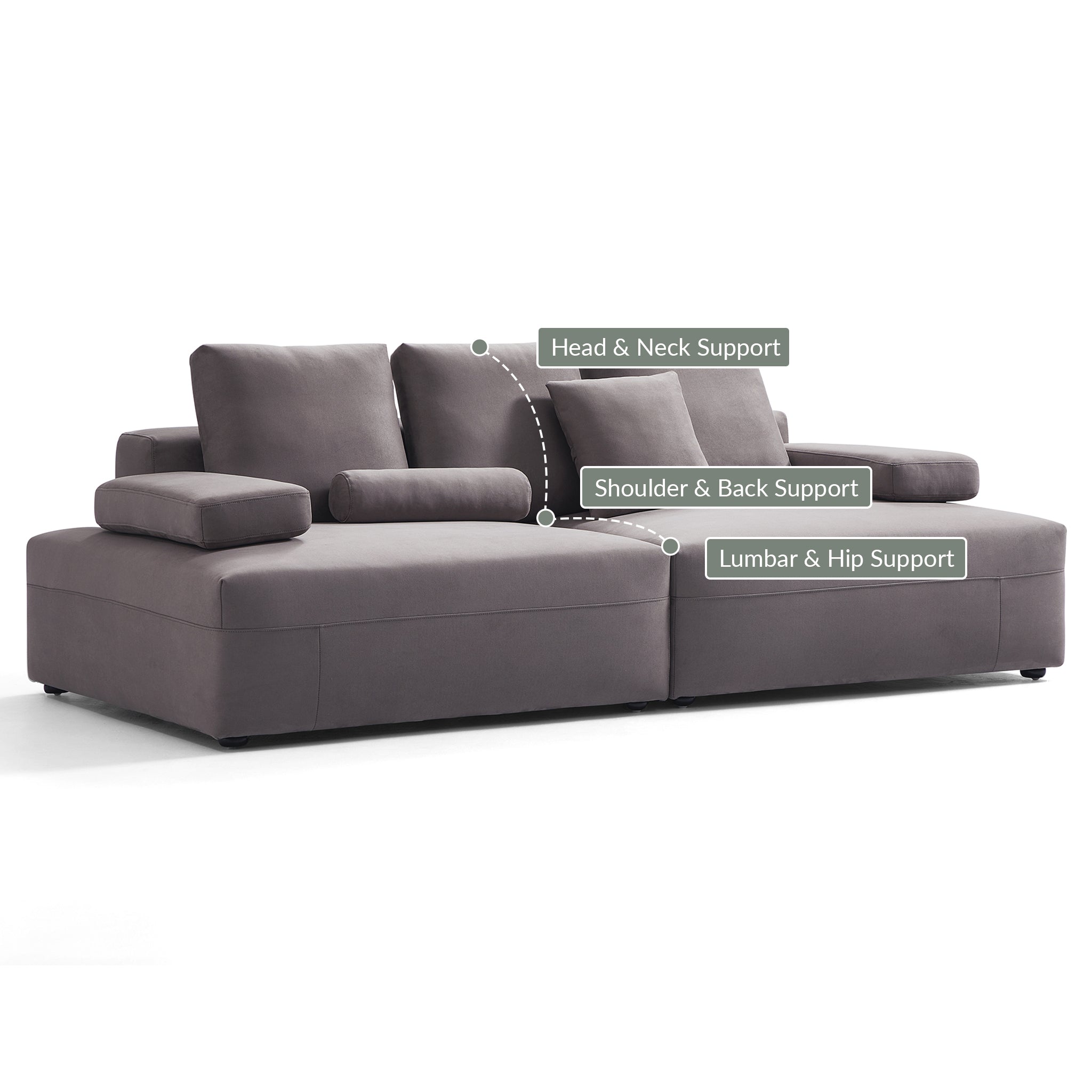 Composition Wabi-Sabi Gray Sofa