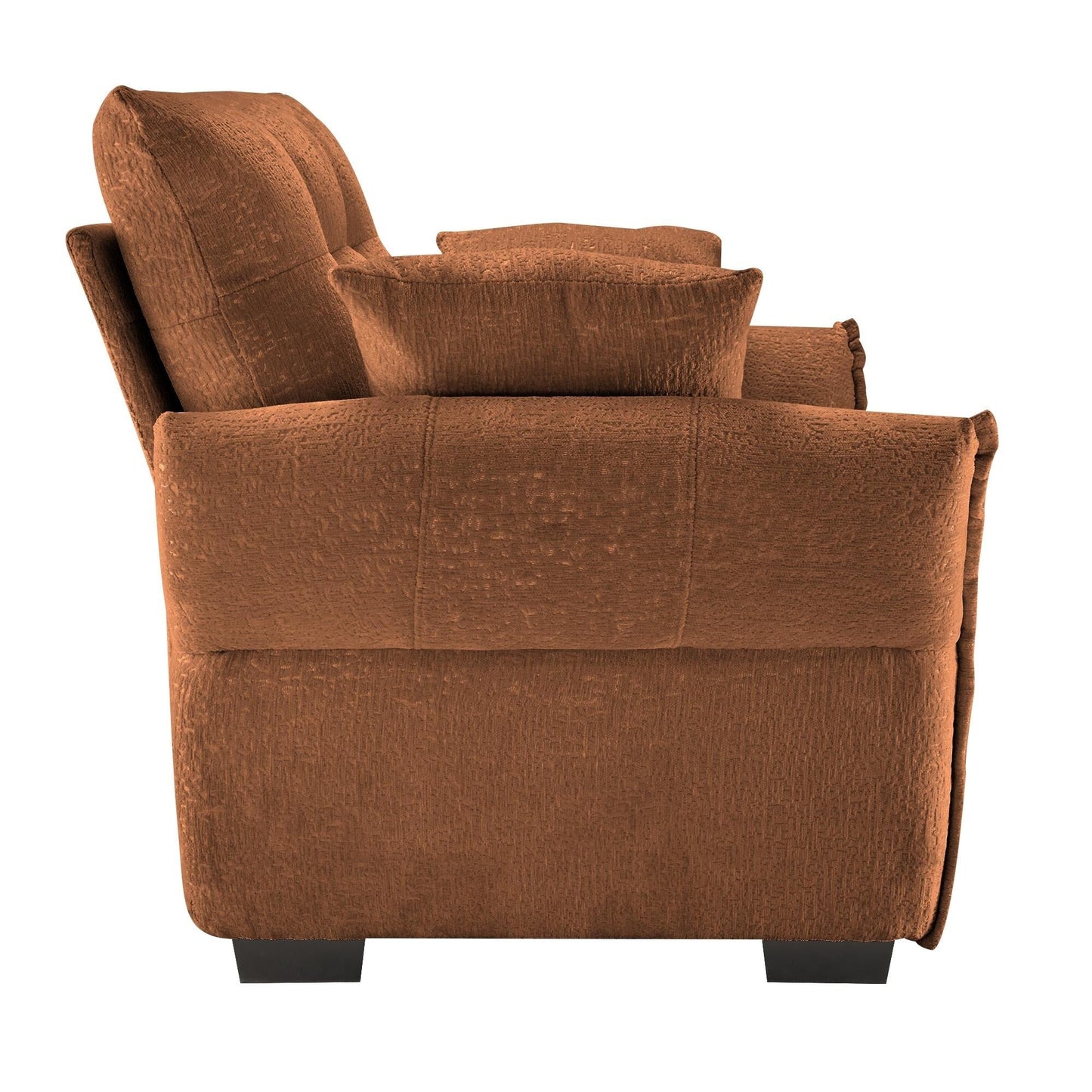 Canapé 1 place en chenille 53,94 $ avec coussins de soutien et coussins décoratifs haute résilience