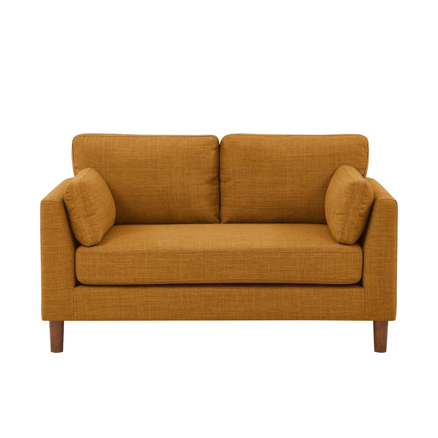 Causeuse en tissu avec pieds en bois - 34 P x 57 L x 33,5 H