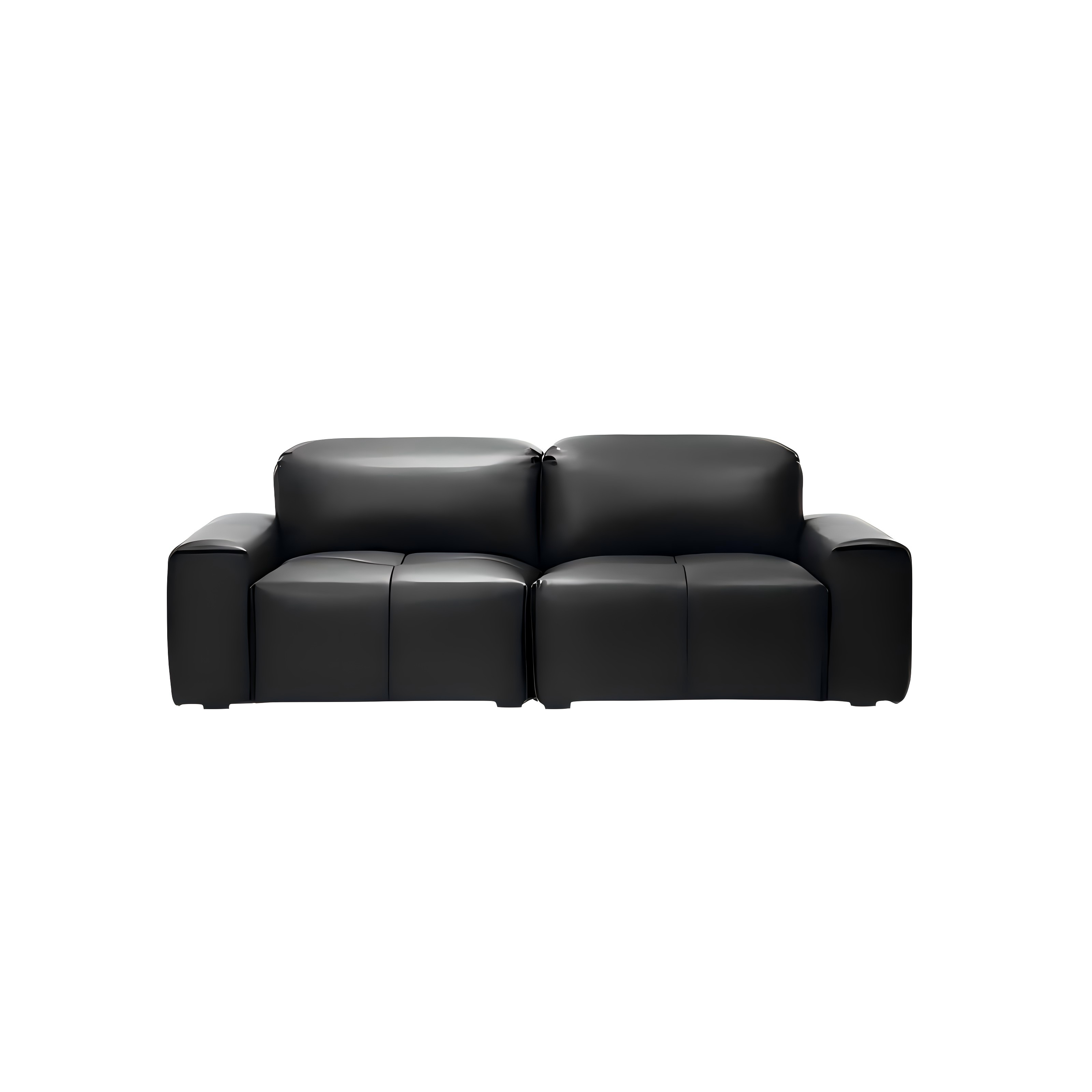Canapé inclinable en cuir marron Nero