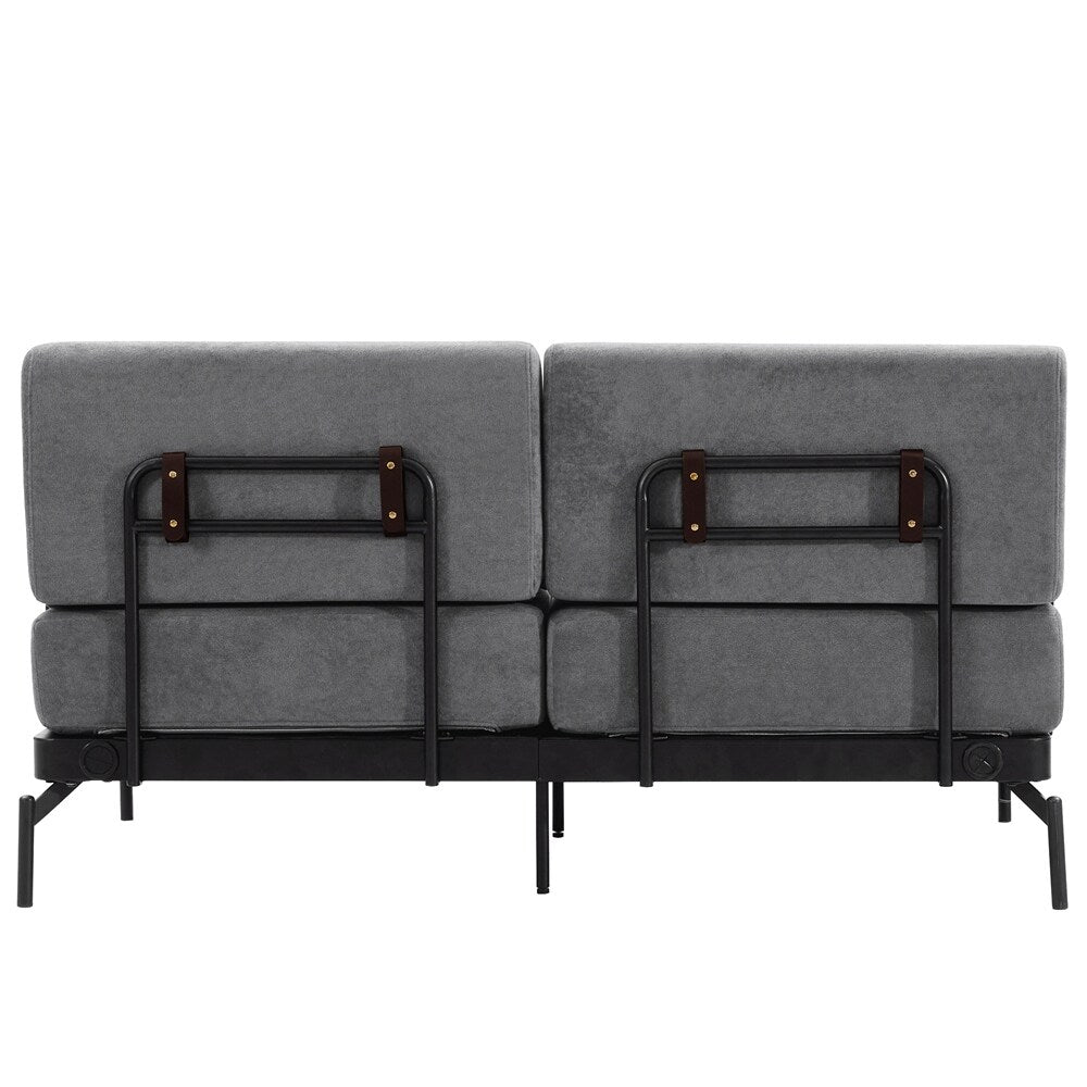 Canapé-lit 2 places de 59 pouces avec ports USB flexibles