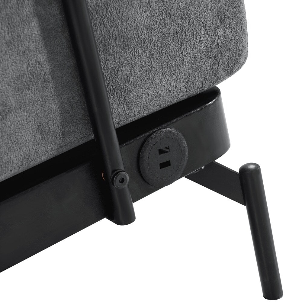 Canapé-lit 2 places de 59 pouces avec ports USB flexibles