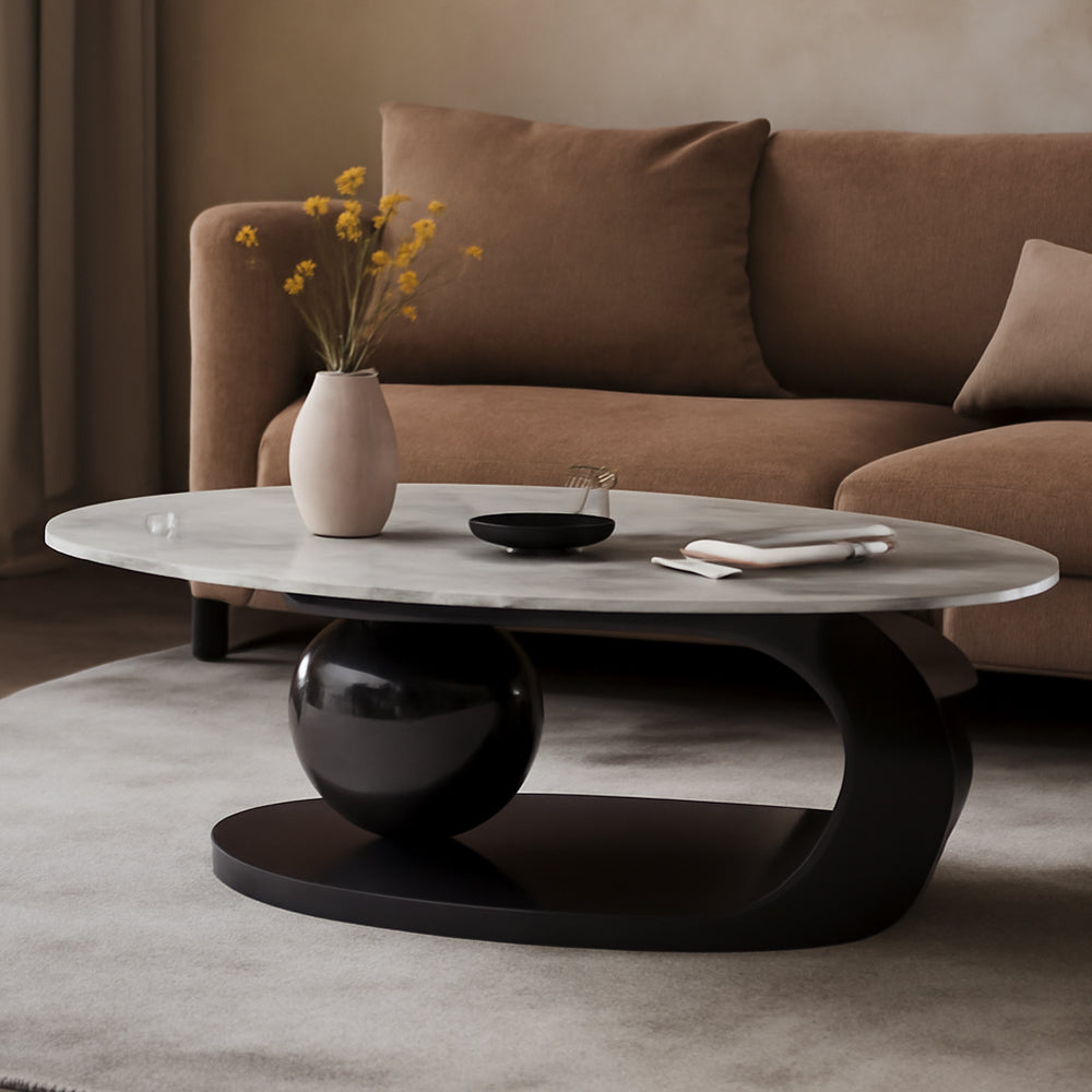 Orbital Glossy Slate Coffee Table