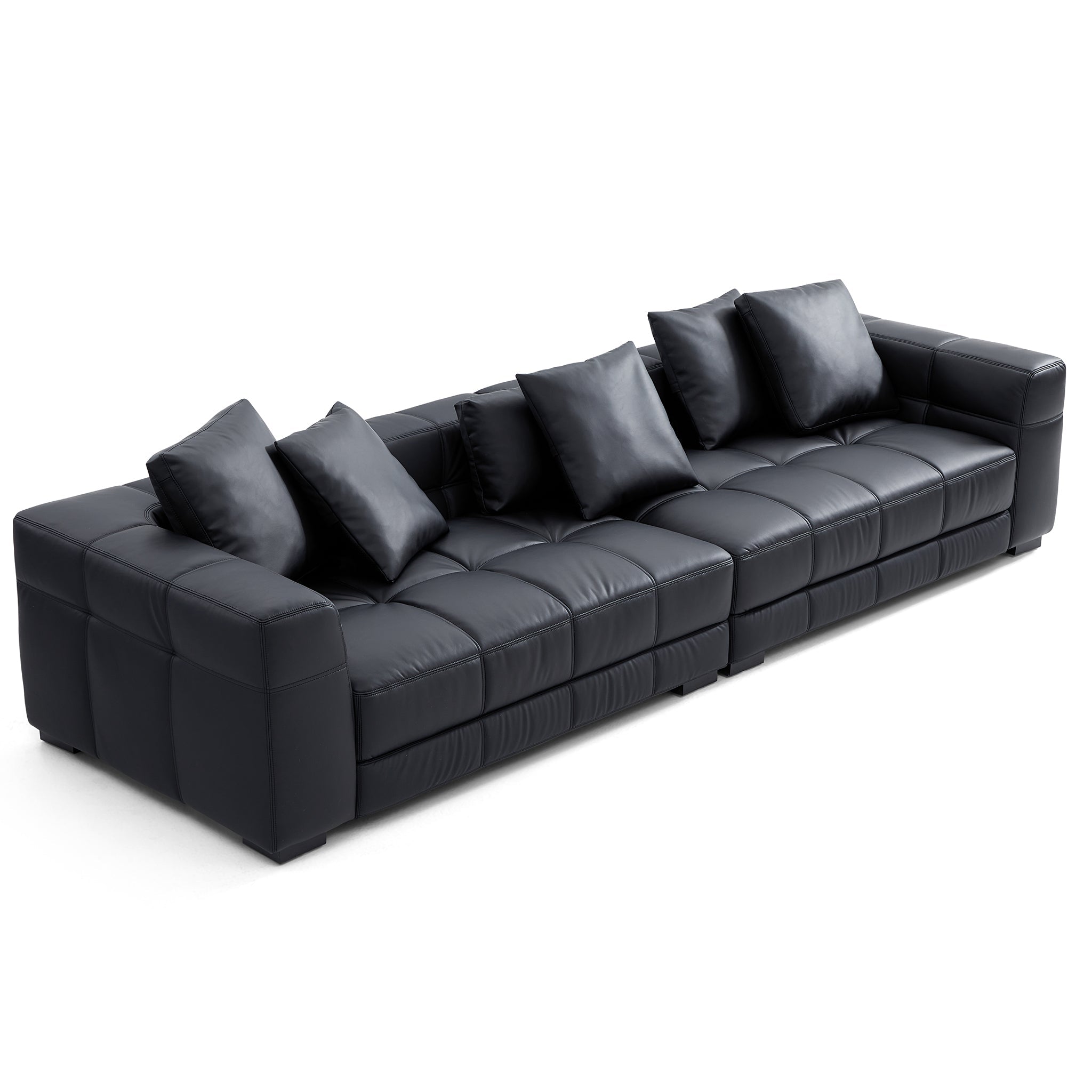 Blazer Black Leather Sofa