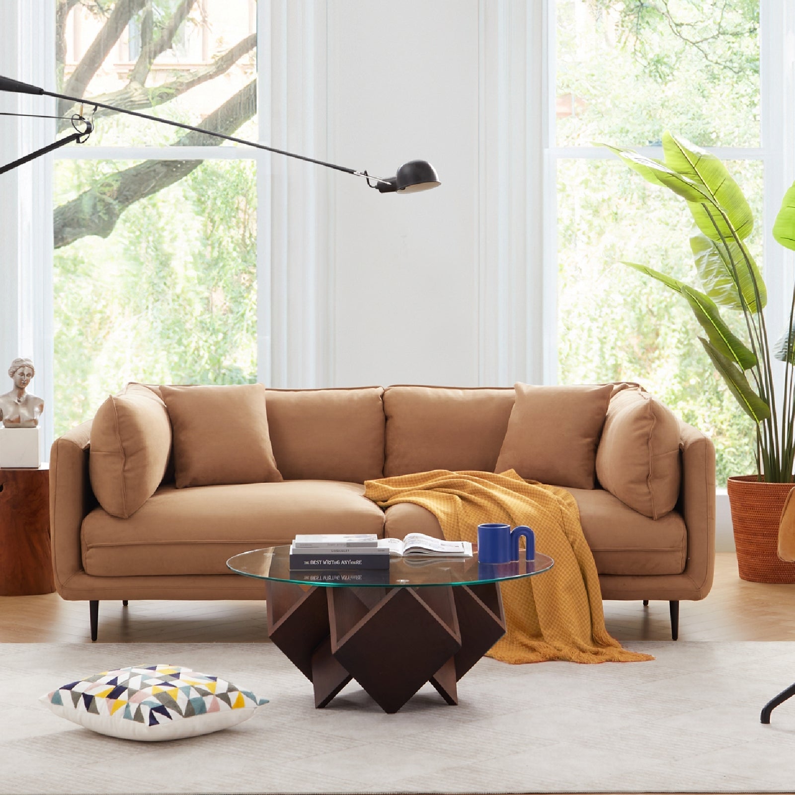 Vanilla Gray Fabric Sofa